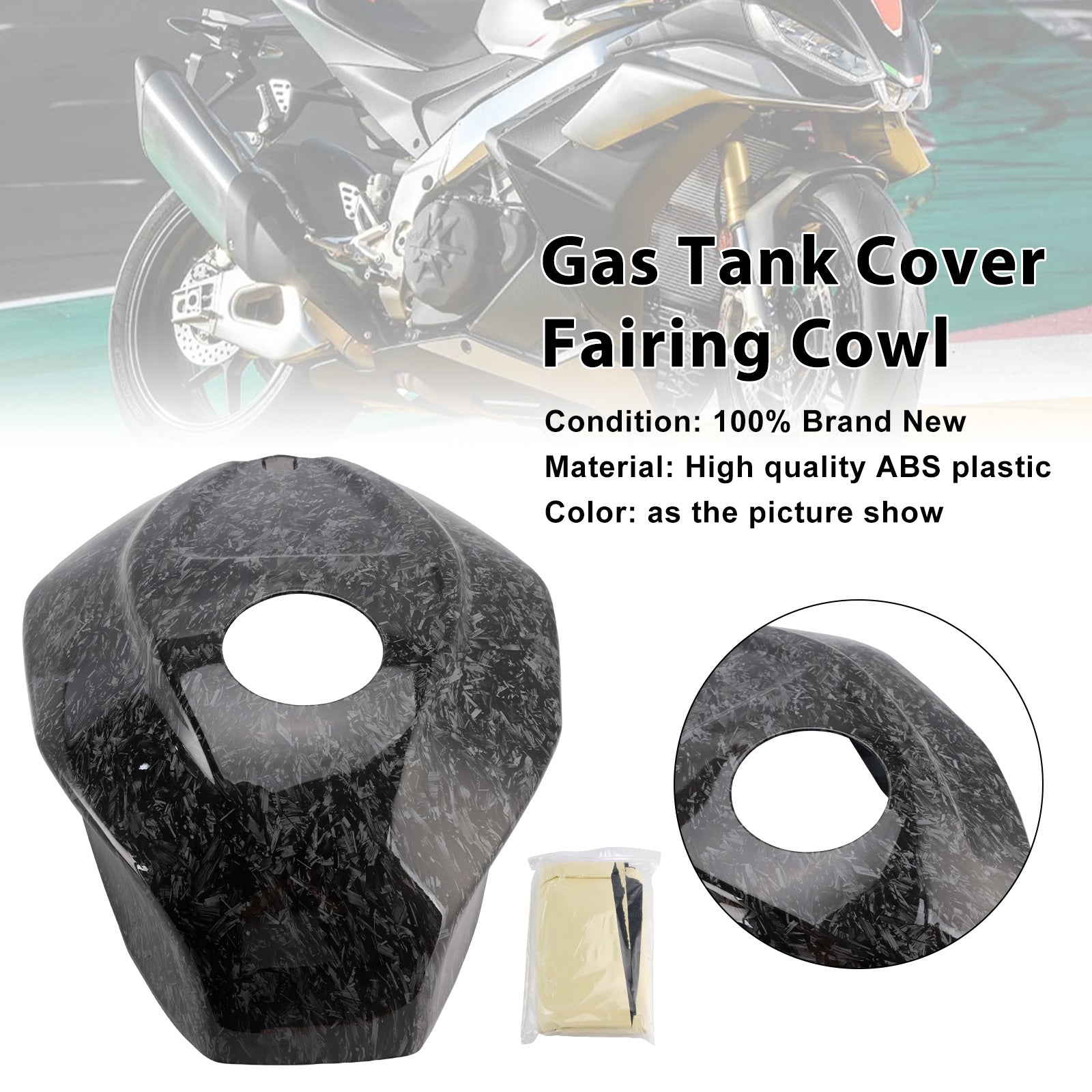 Capot de carénage de garniture de couvercle de réservoir d'essence Aprilia RSV4 2021-2024