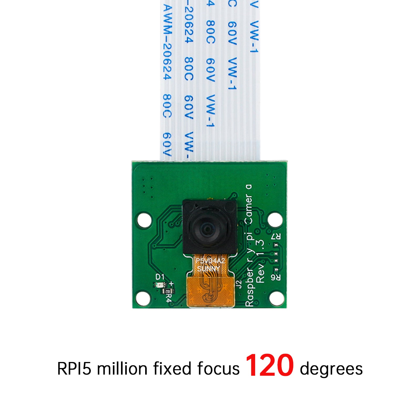 Raspberry Pi 4B Camera 5 Miljoen OV5647 HD Cameramodule Vaste Focus/Autofocus