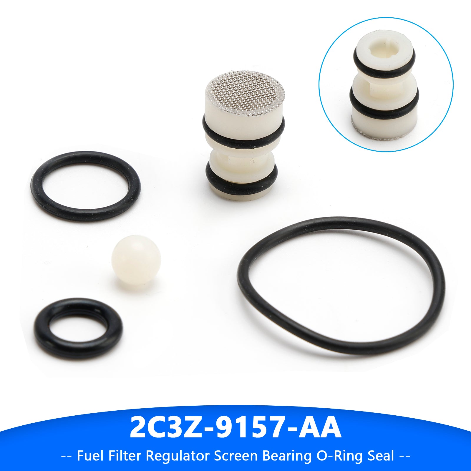 Fuel Filter Regulator Screen Bearing O-Ring Seal for Ford F250 F350 7.3L Diesel