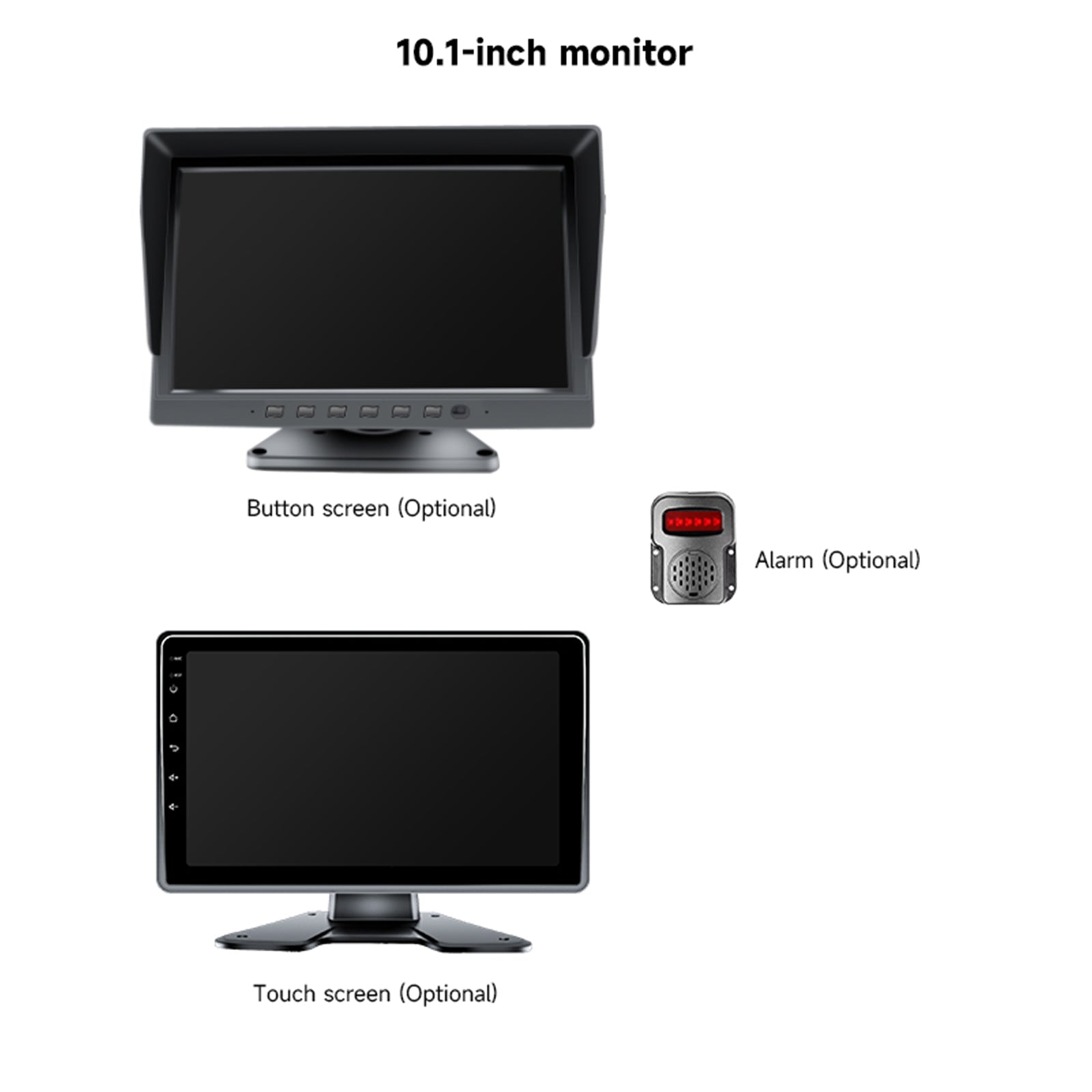 Version tactile 10,1 pouces 1024 * 600 IPS avec BSD pour bus de camion RV + 4 caméras de recul