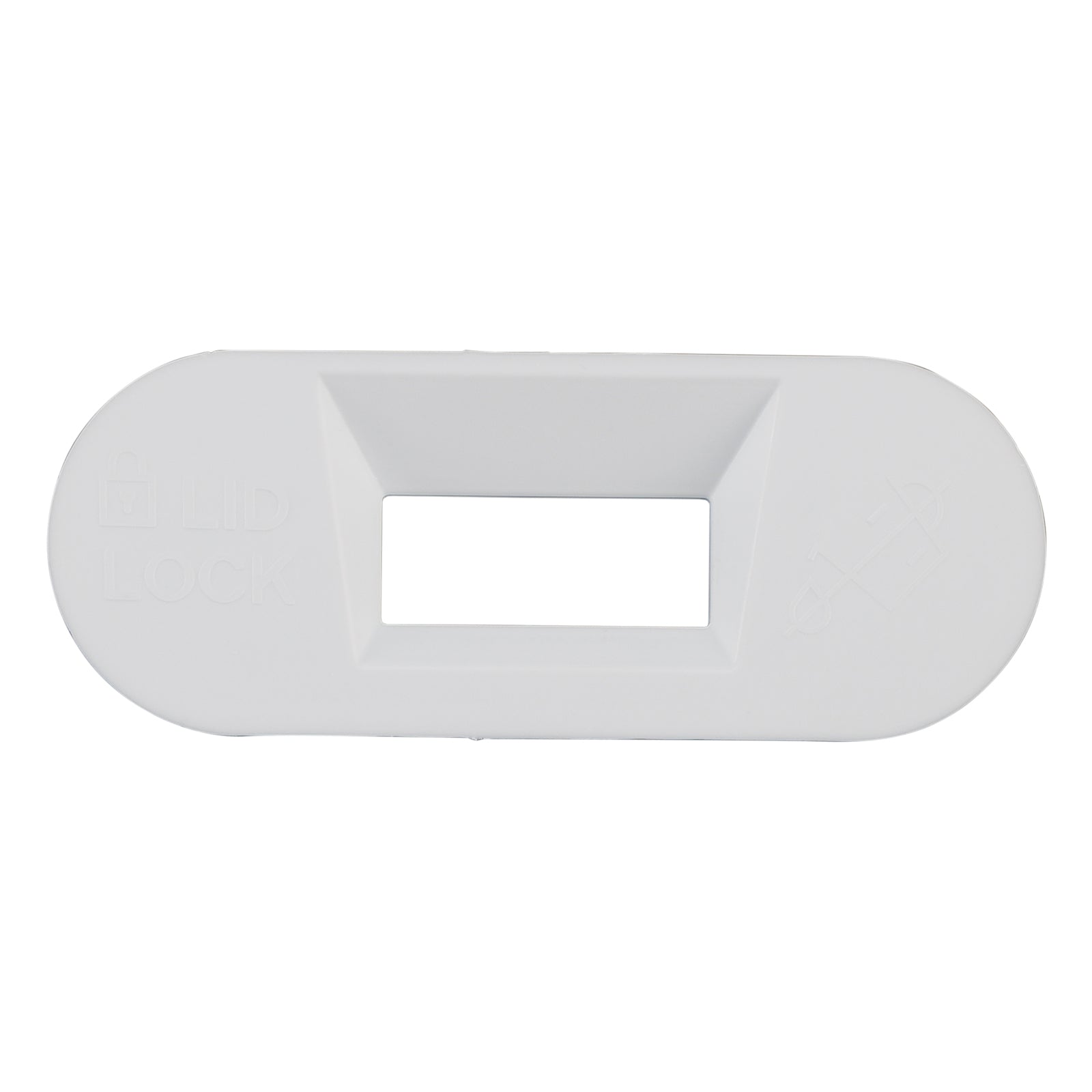 W11545554 Lås på vaskemaskinlokk, hvit