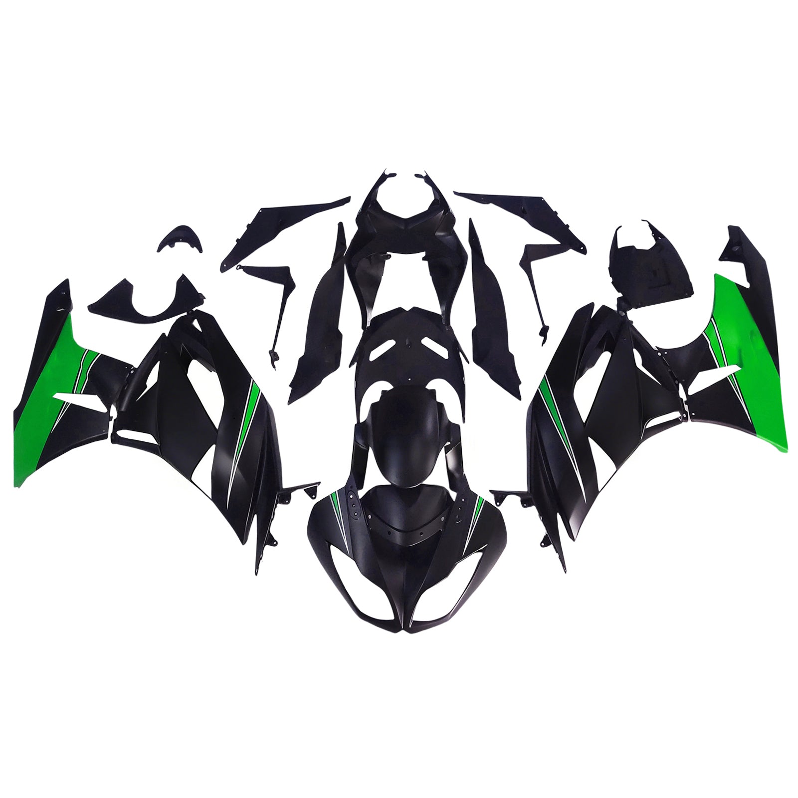 Injection Fairing Kit Bodywork Plastic ABS fit For Kawasaki ZX6R 636 2009-2012