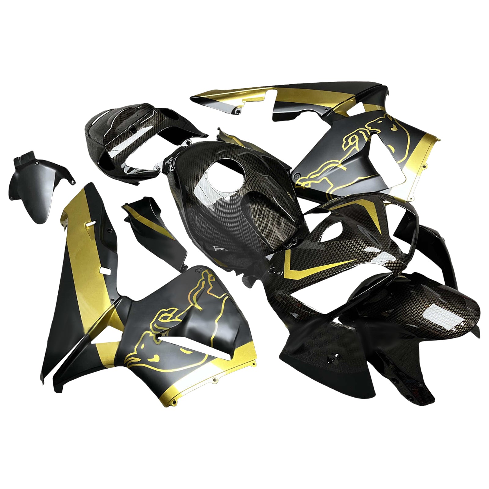 Injektionsmässa Kit Bodywork Plastic ABS för Honda CBR600RR 2005-2006 F5