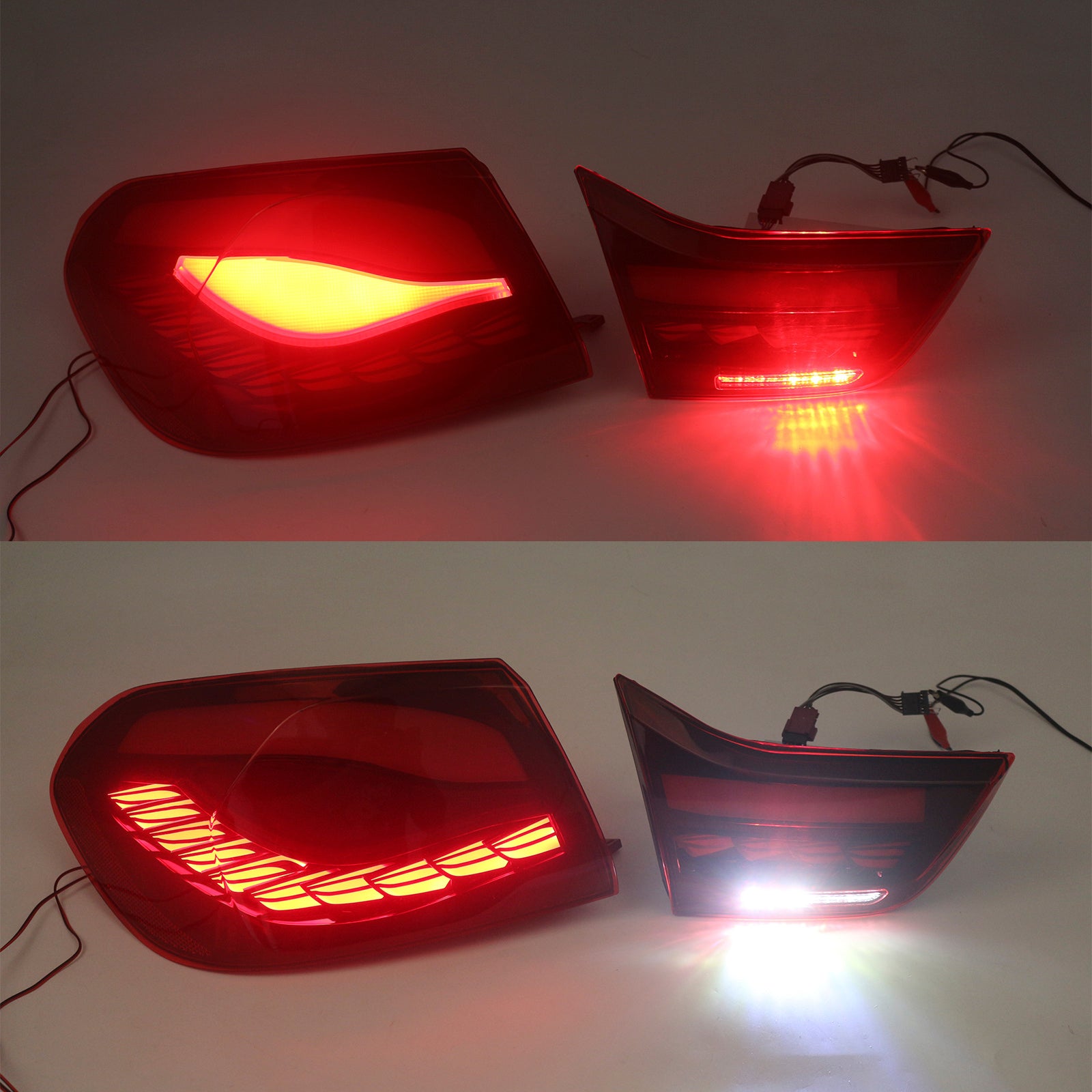 L&R Röda LED-bakljus Bakljusenhet För BMW 4 M4 GTS F32 F33 F82 F36 F83