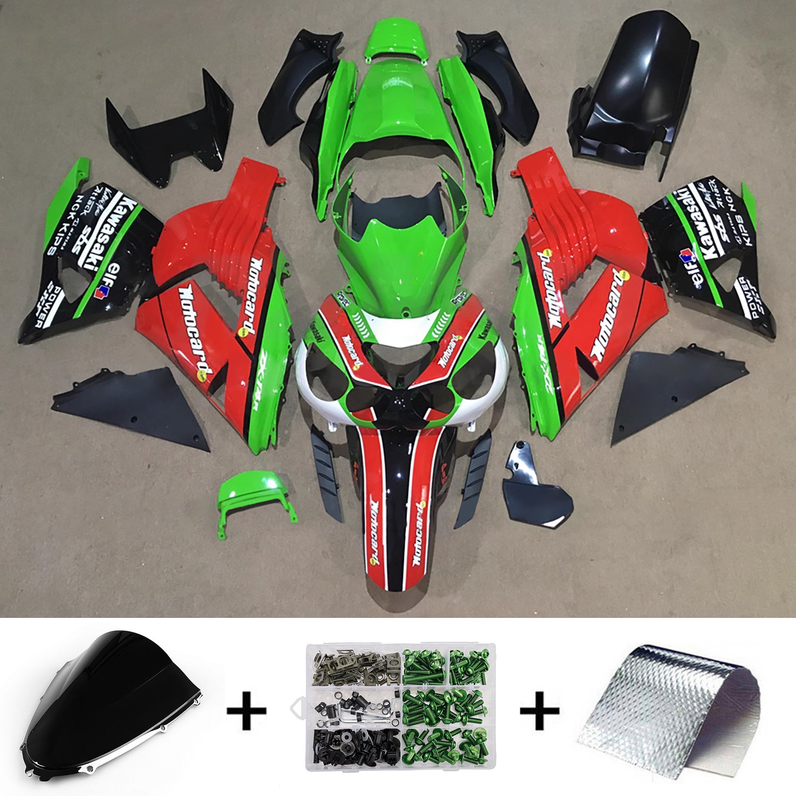 Kit carenatura iniezione Carrozzeria adatta per Kawasaki ZX14R ZZR1400 2012-2025