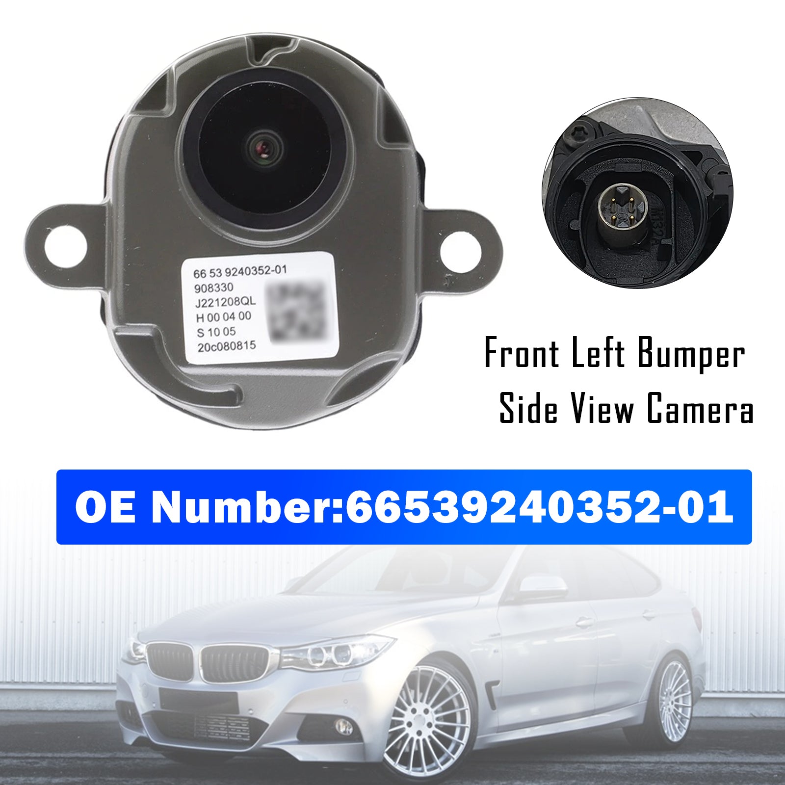 Front Left Bumper Side View Camera 66539240352-01 For BMW F30 F32 F36 F10 F12 E70
