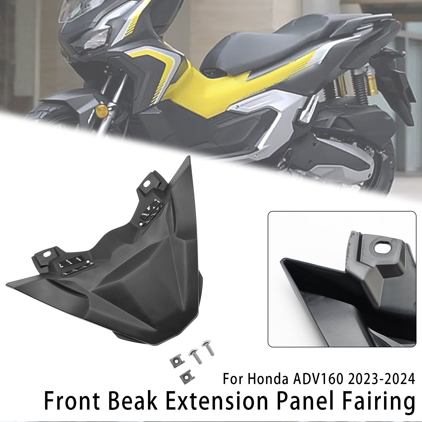 Front Beak Extension Nose Panel Fairing For Honda ADV 160 2023-2024