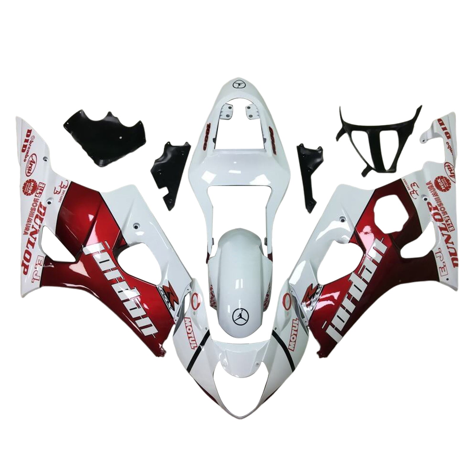 2003-2004 Suzuki GSXR1000 K3 Injection Fairing Kit Karosseri Plast ABS