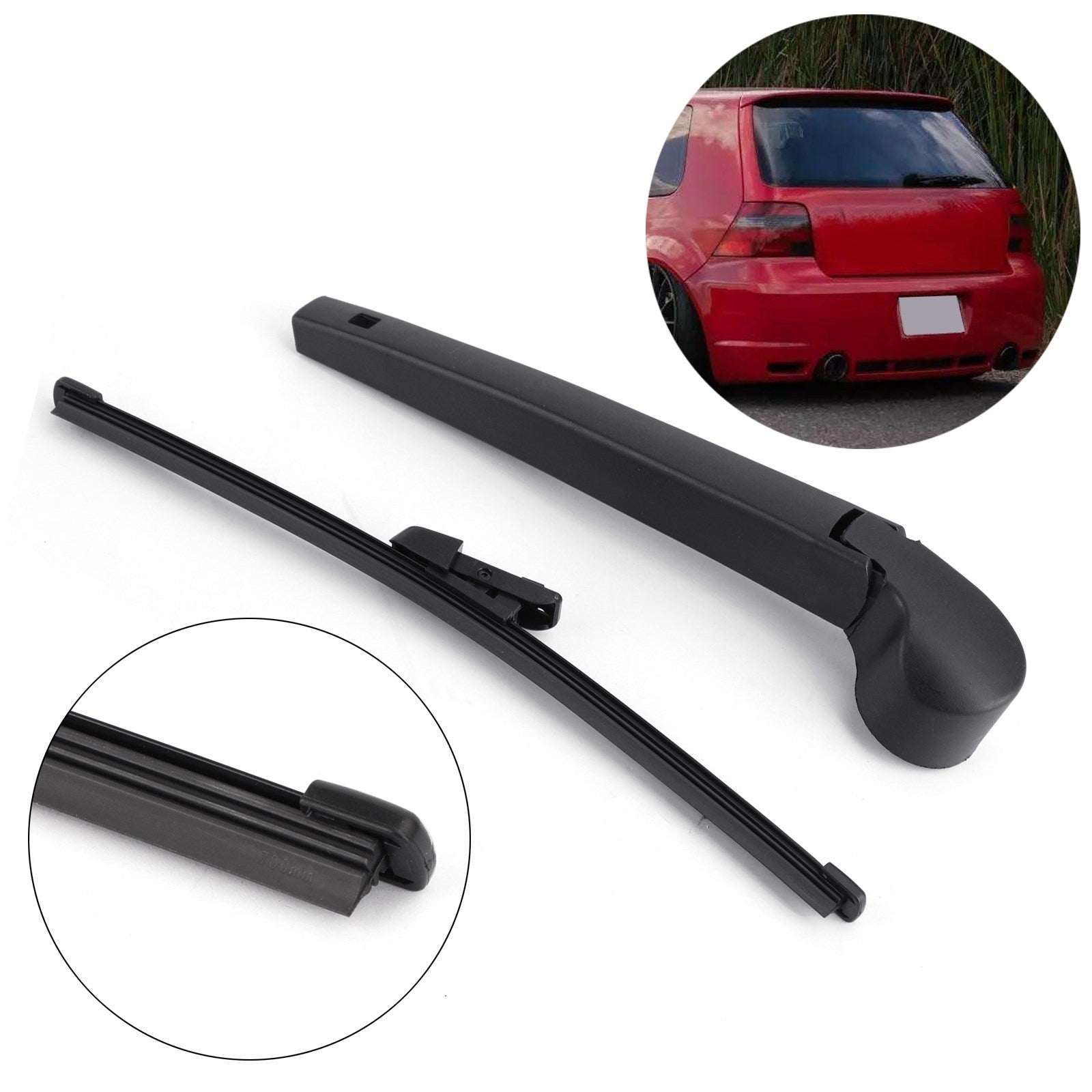 Achterruit Wisserarm Blade Voor VW Golf 6 VI 5K 2008-2013