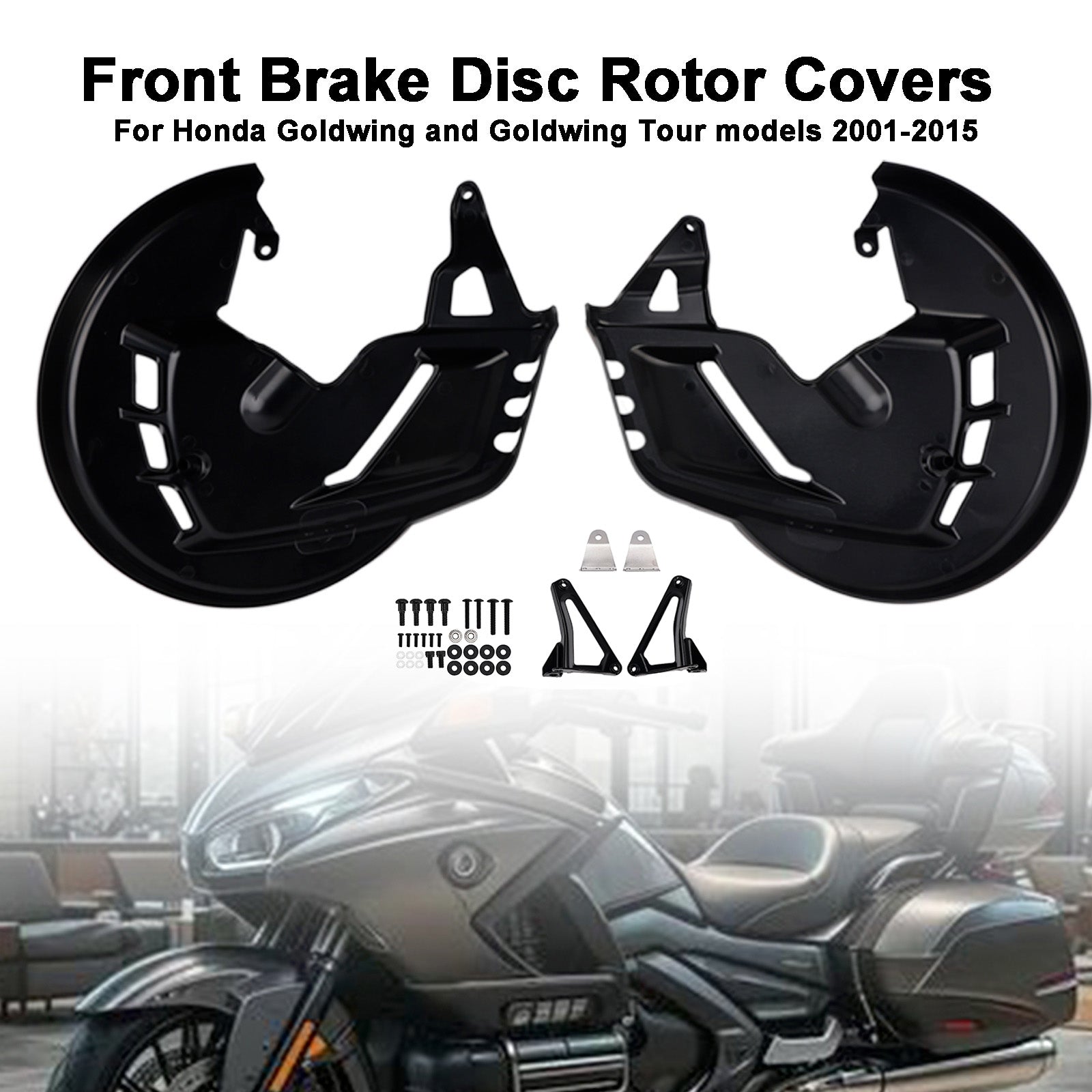 Front Brake Disc Rotor Covers For Honda Goldwing GL1800 F6B 01-15