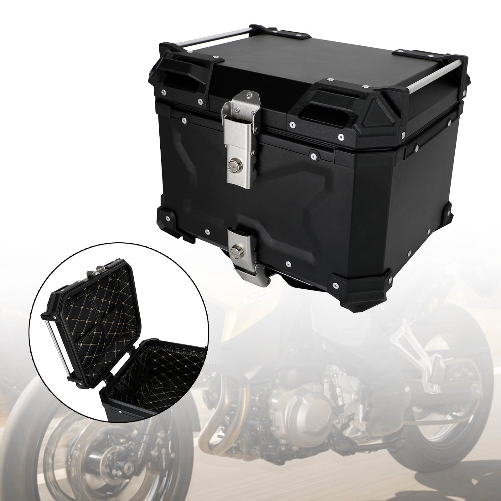 Bmw R1200GS R1250GS F750GS Tail Box Top Luggage Box Pack Trunk Universal