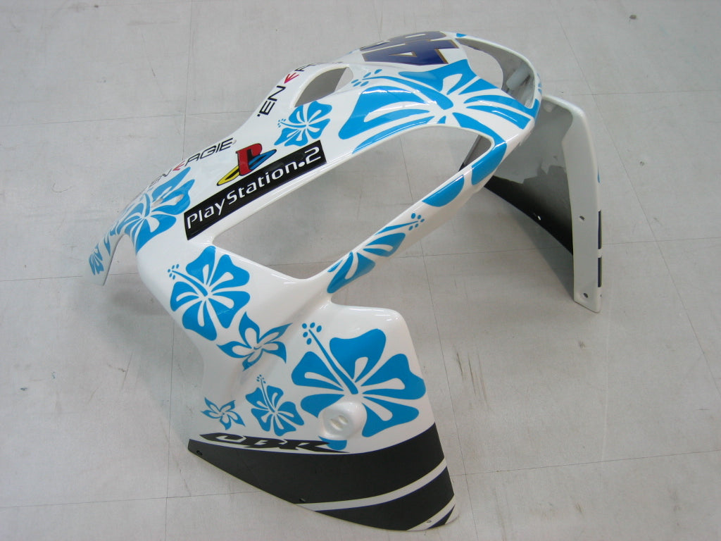 2005-2006 Honda CBR 600 RR Carénages de course multicolores Azzurro Floral génériques