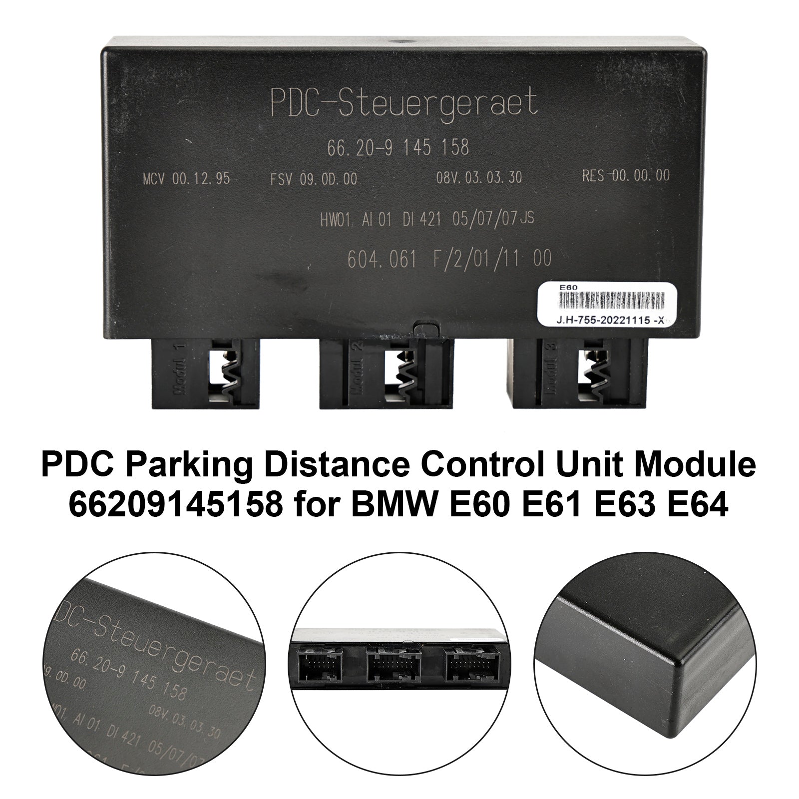 PDC Parking Distance Control Unit Module 66209145158 for BMW E60 E61 E63 E64