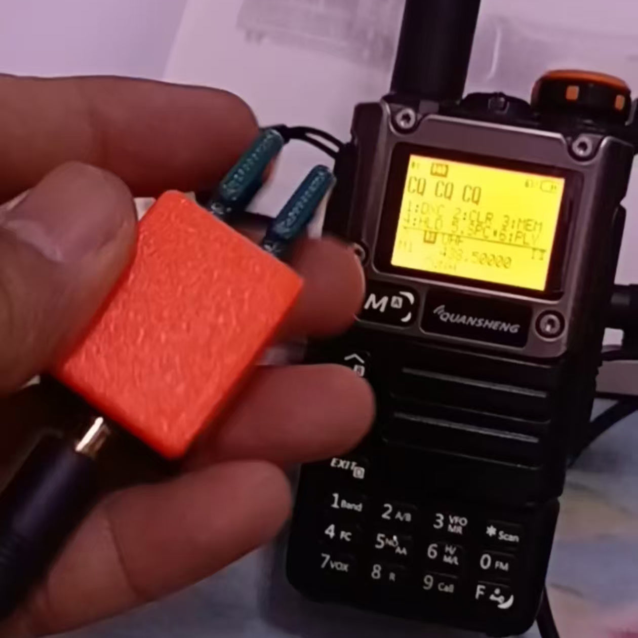 For Quansheng K5/K6 Walkie Talkie CW Electric Key Double Paddle Automatic Key