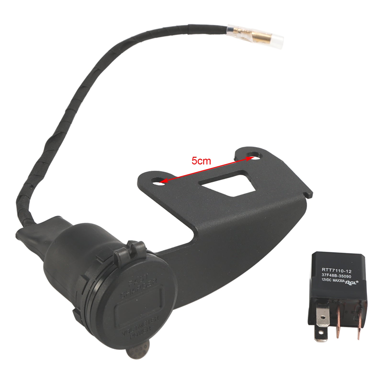 2022-2024 Honda Rebel CMX300 CMX500 12V stopcontactlader USB + C Type snel