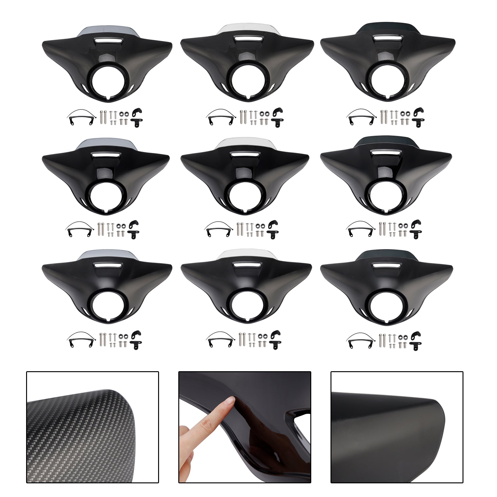 Windshield WindScreen Headlight Fairing fit for HONDA CM300 CM500 2021-2024