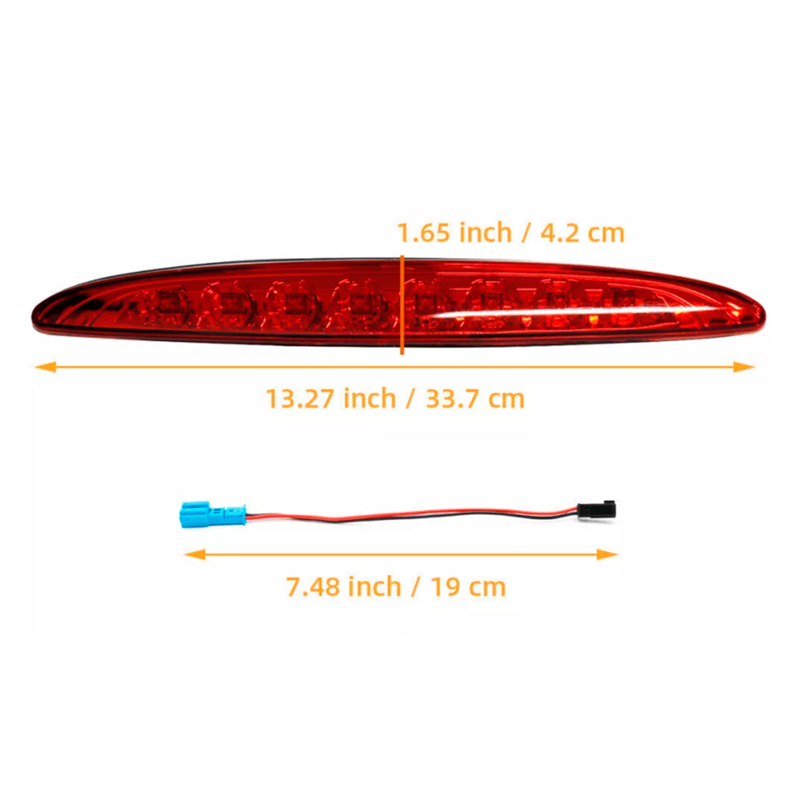 Third 3rd Brake Stop Light Taillight Lamp Red For Mini Cooper R50 R53 02-06
