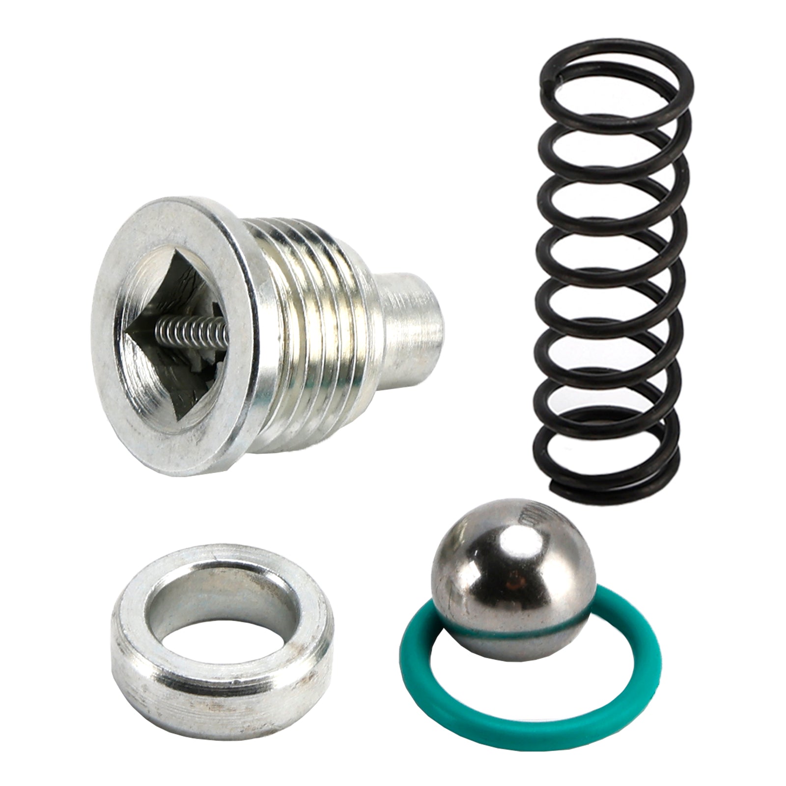 Oil Pump Relief Valve Spring Plug & Seals Kit for Ford  94.5-03 7.3L Diesel