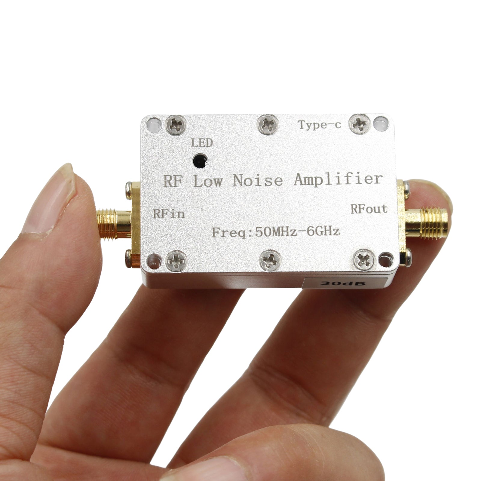 50m-6GHz Radiofrequentieversterker 20dB 30dB High-Gain Front LNA Signaal met laag geluidsniveau