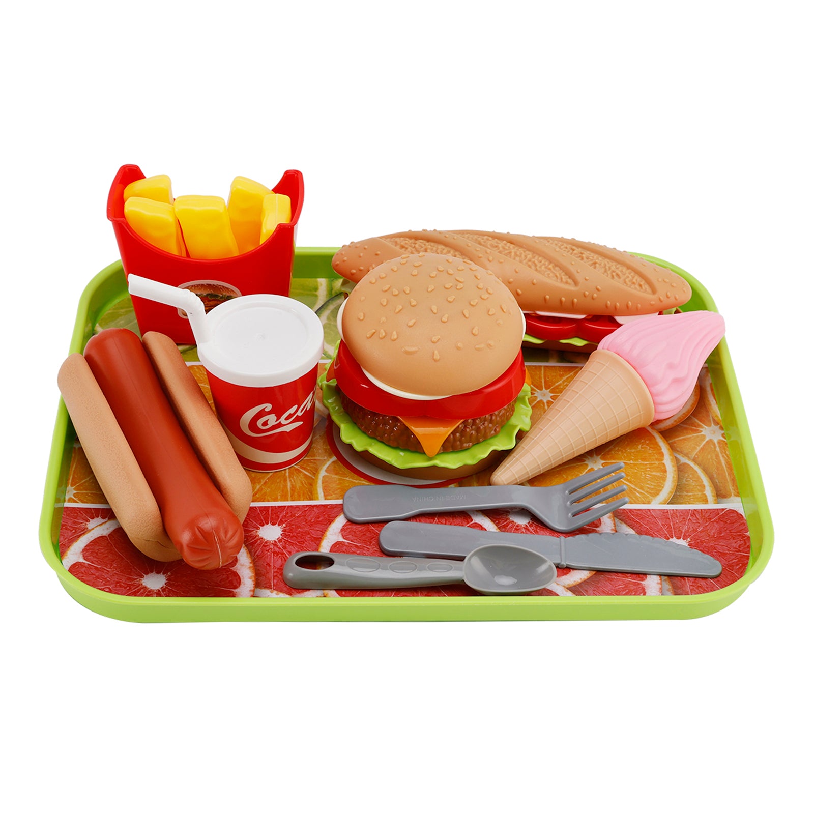 Sorvete de hamburger brincar com comida fingir brinquedos de cozinha conjunto infantil conjunto de brinquedos para criança