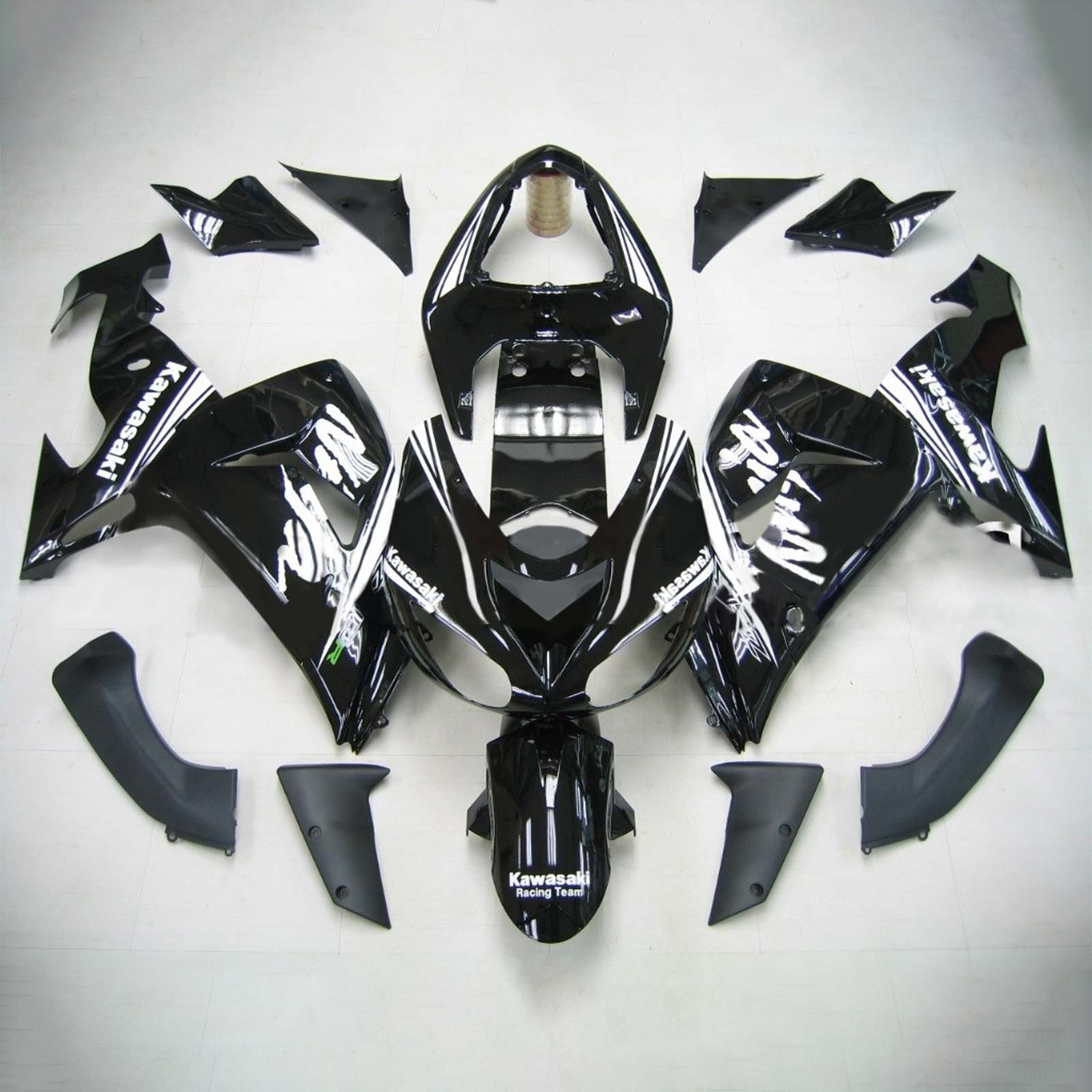 2006-2007 Kawasaki ZX10R Amotopart vstrekovacia kapotážová súprava karosérií Plast ABS #127
