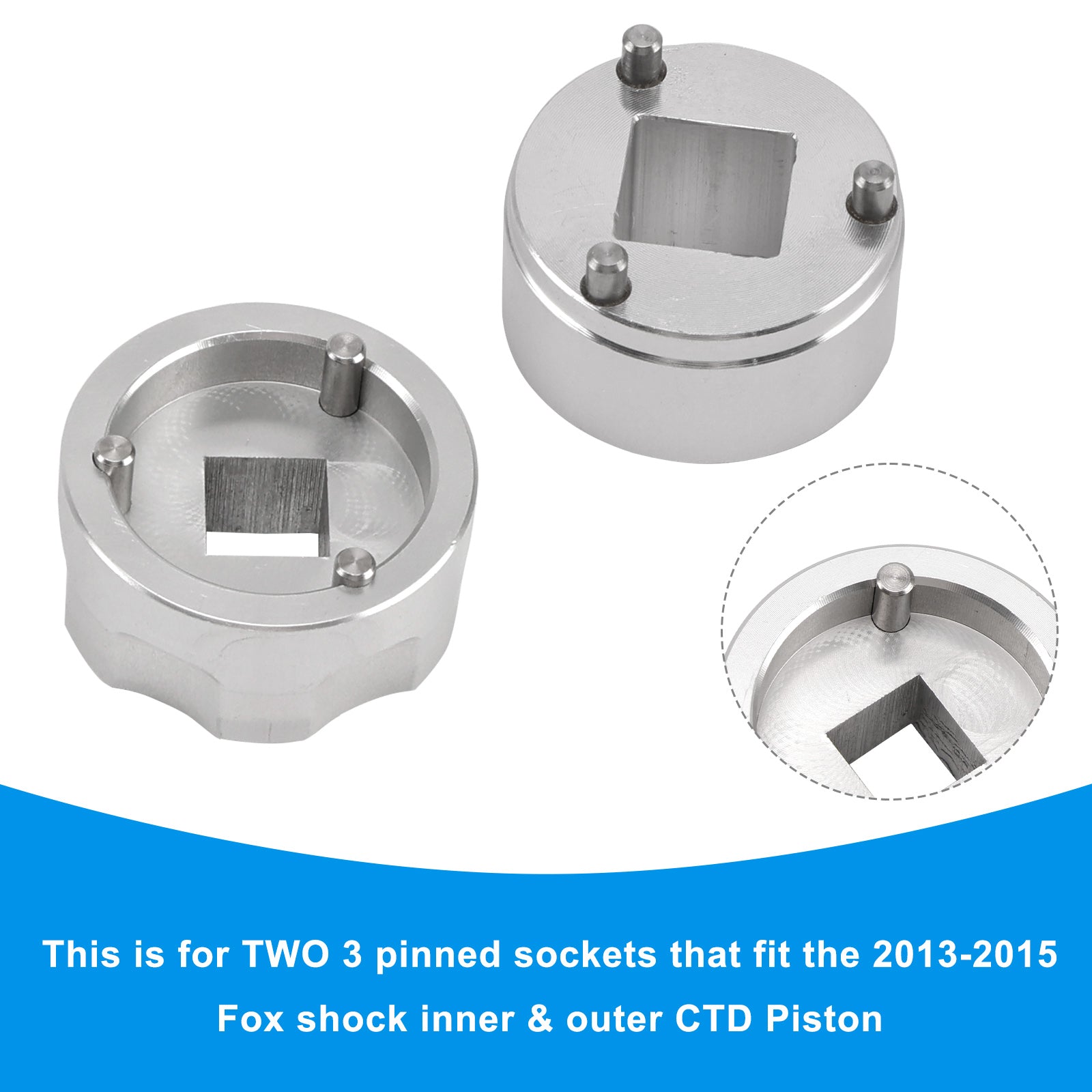 3-pins CTD-zuigerset - Binnen & Buitenste stopcontacten 398-00-348 & 398-00-504 Voor Fox
