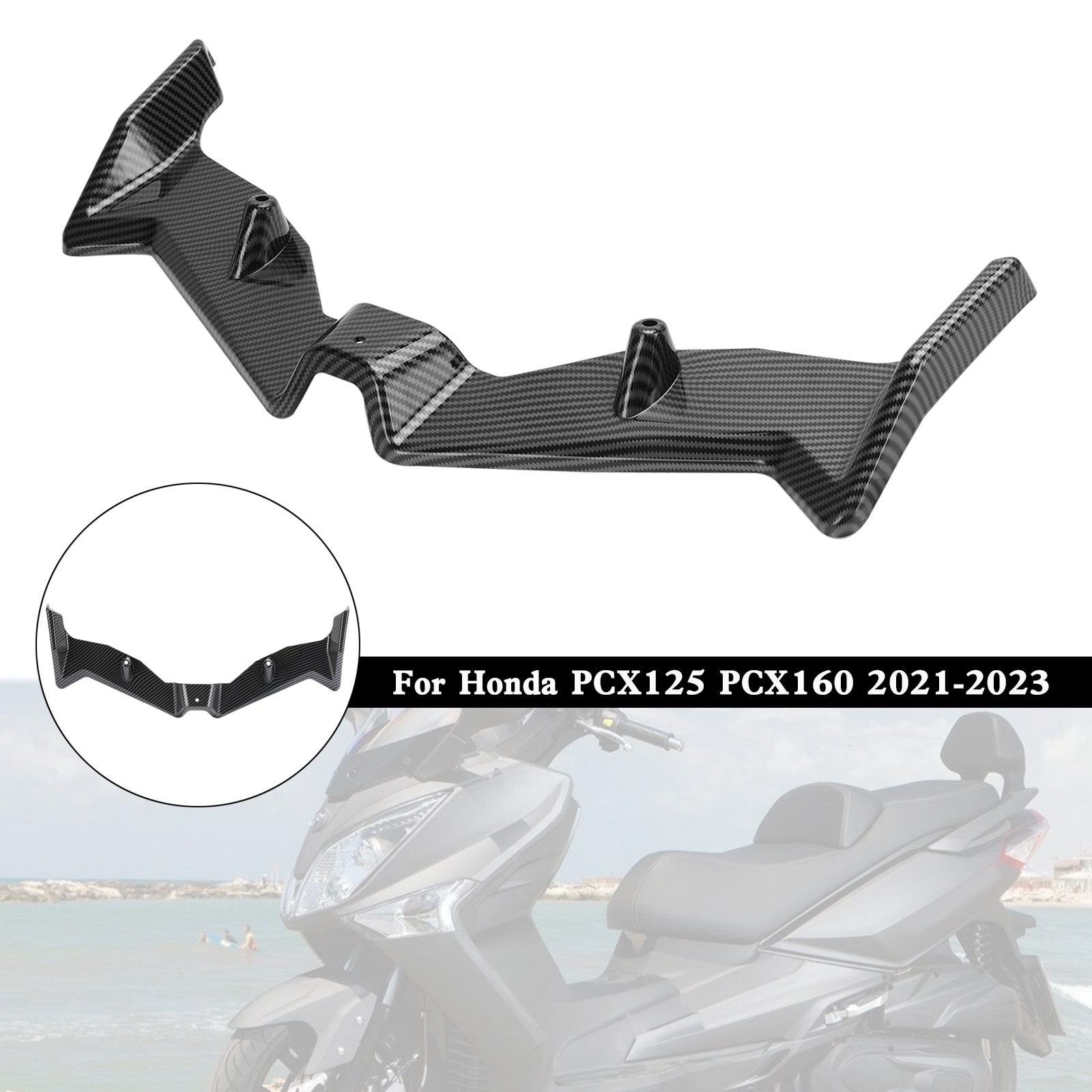 2021-2023 Honda Pcx125 Pcx160 Voorkuip Aerodynamische Winglet Cover Duurzaam