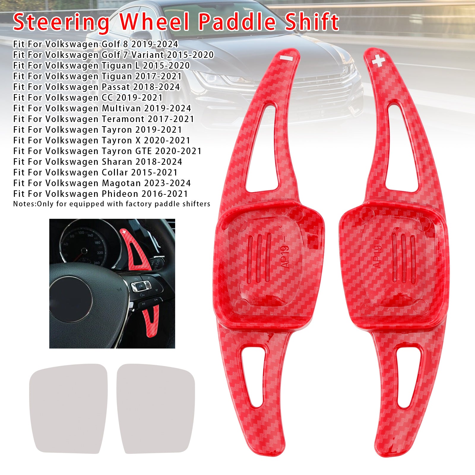 Steering Wheel Paddle Shifter Extension For VW Golf 8 Tiguan