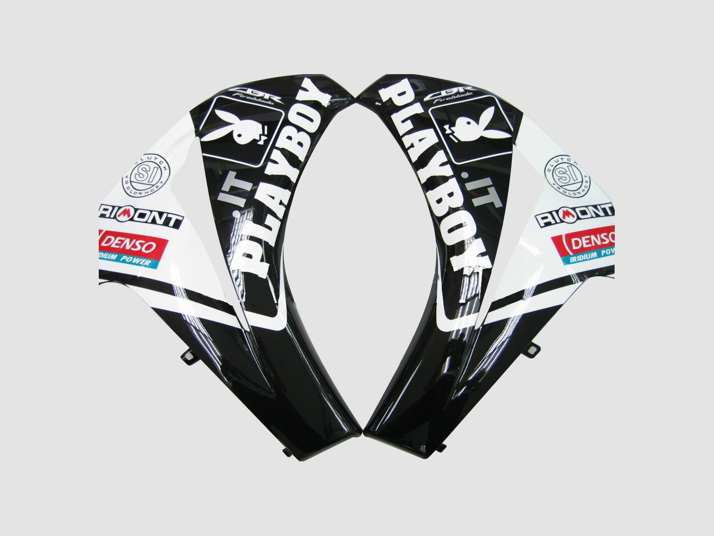 2008-2011 Honda CBR 1000 RR Black White Playboy Racing Fairings Generic