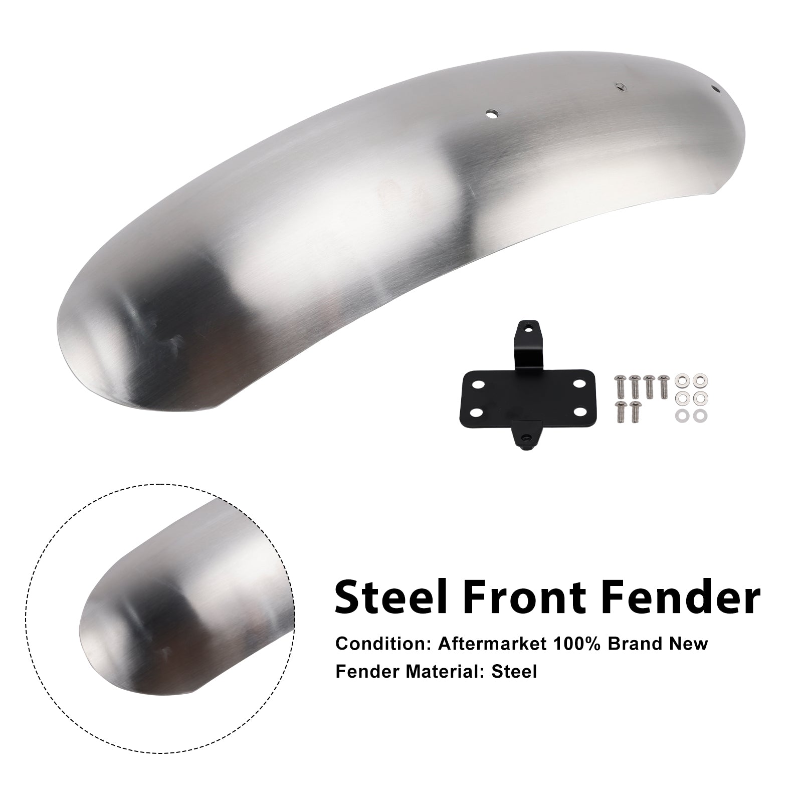 2023-2025 Scrambler 400X stalen voorspatbordspatbord