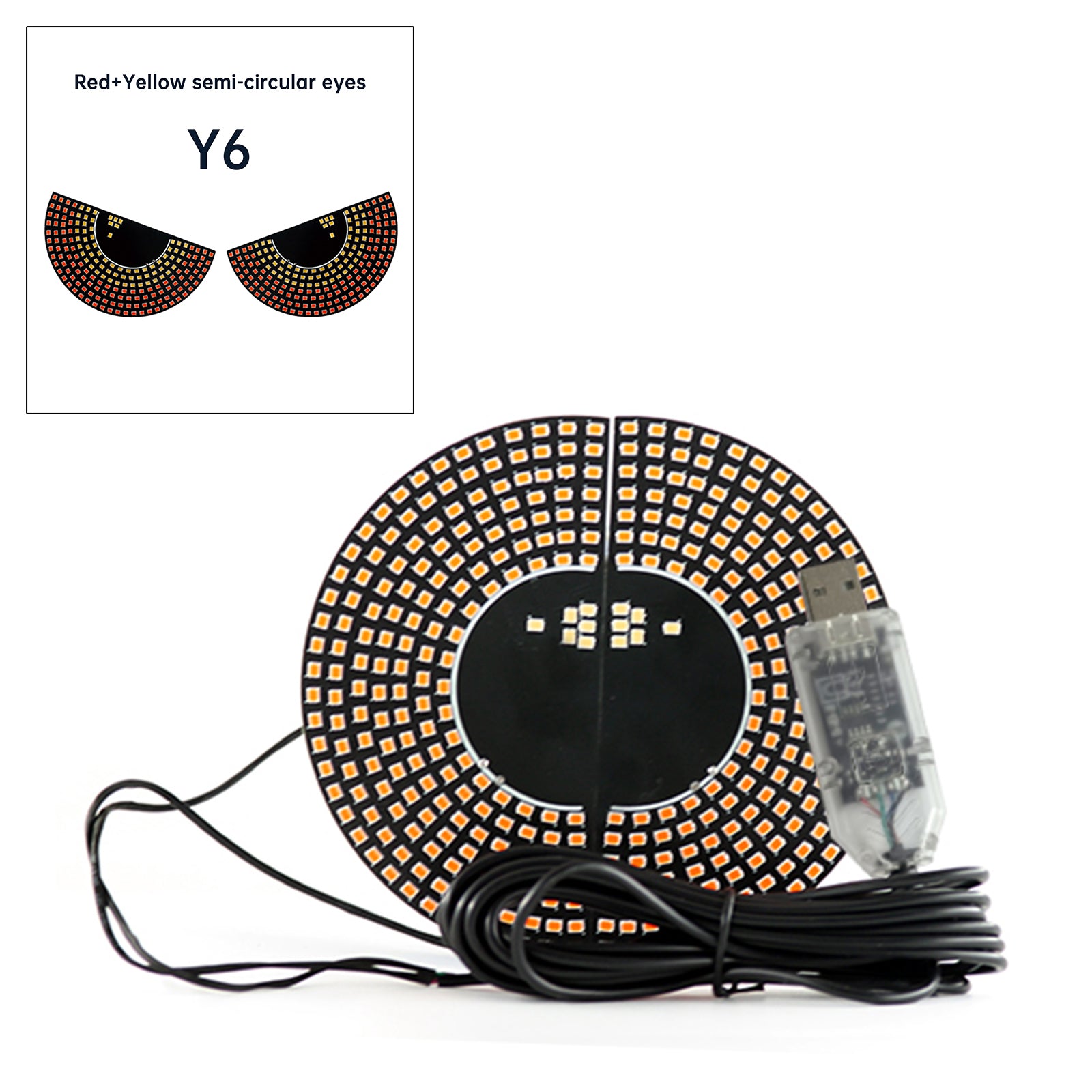 LED-scherm Devil's Eye Car Eye Light Truck Dynamisch LED-licht