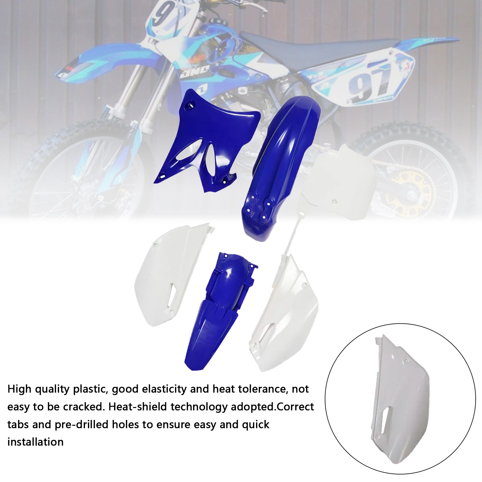 Body Plastic Kit Fender Fairing For Yamaha YZ85 2002-2014