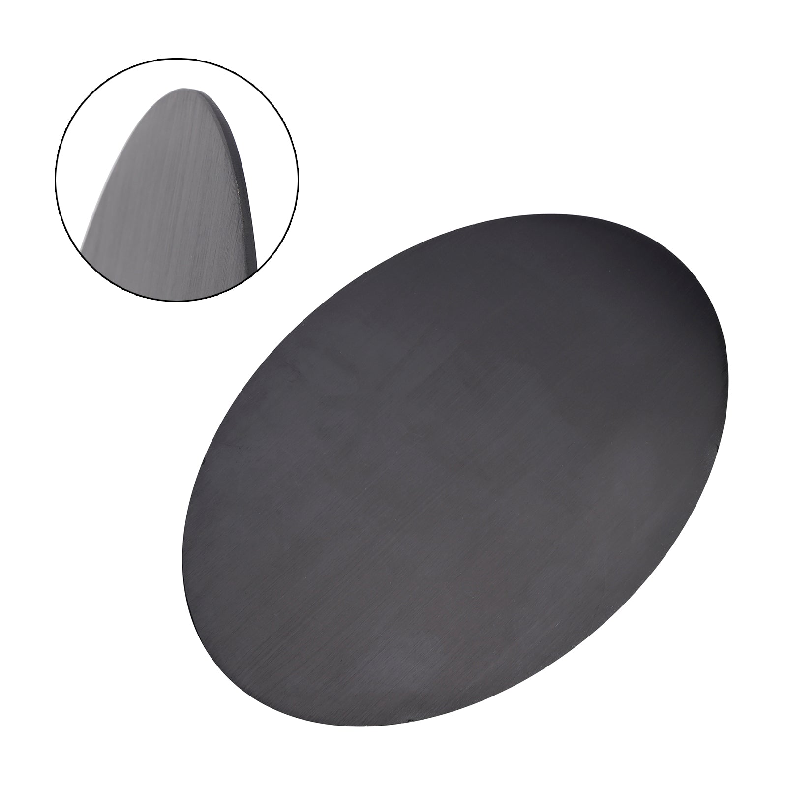 Plaque d'images en alliage en aluminium vierge ovale diy ajustement universel pour moto