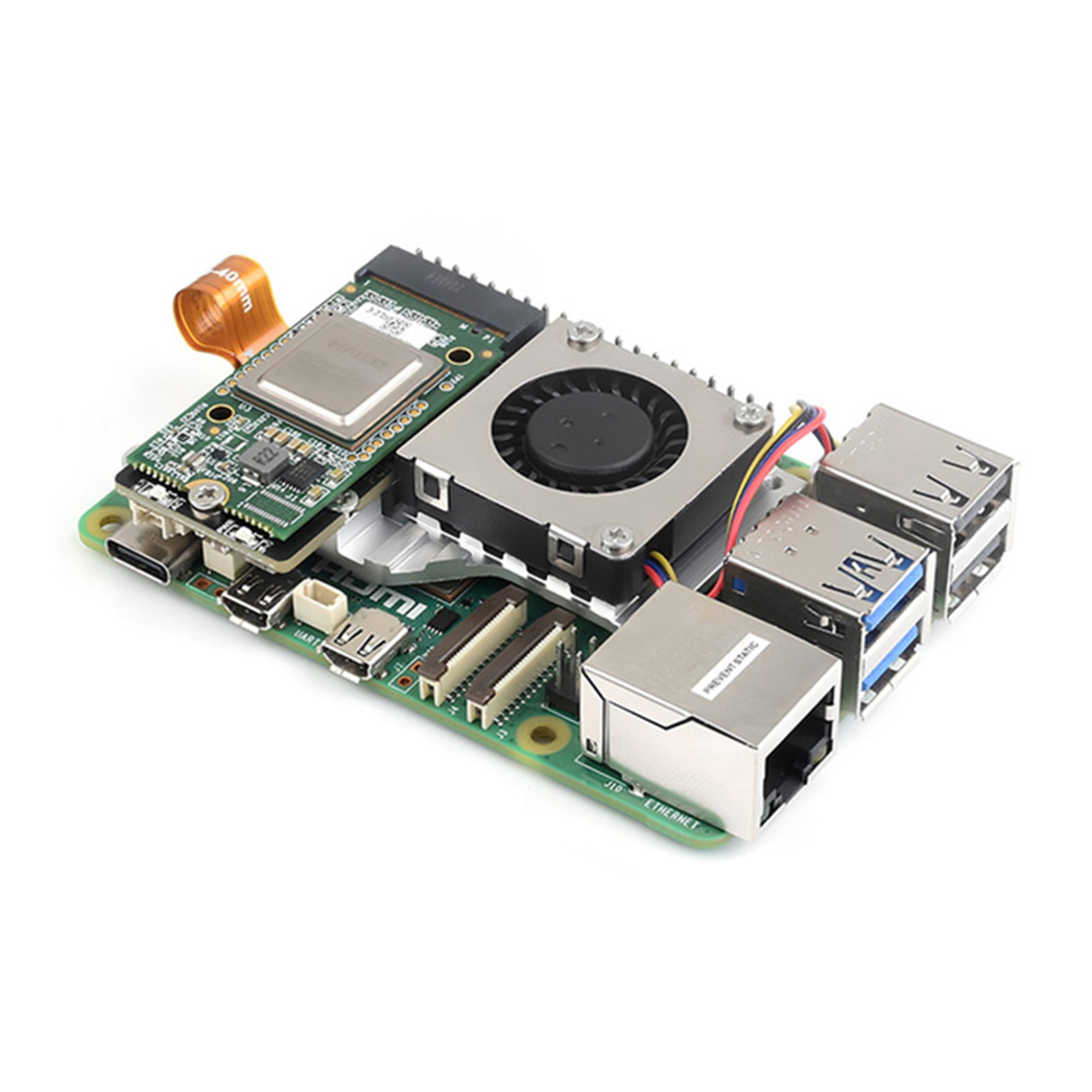 Raspberry Pi 5 PCIe to M.2 Adapter 5/5B Expansion Board Nvme Hard Disk Protocol