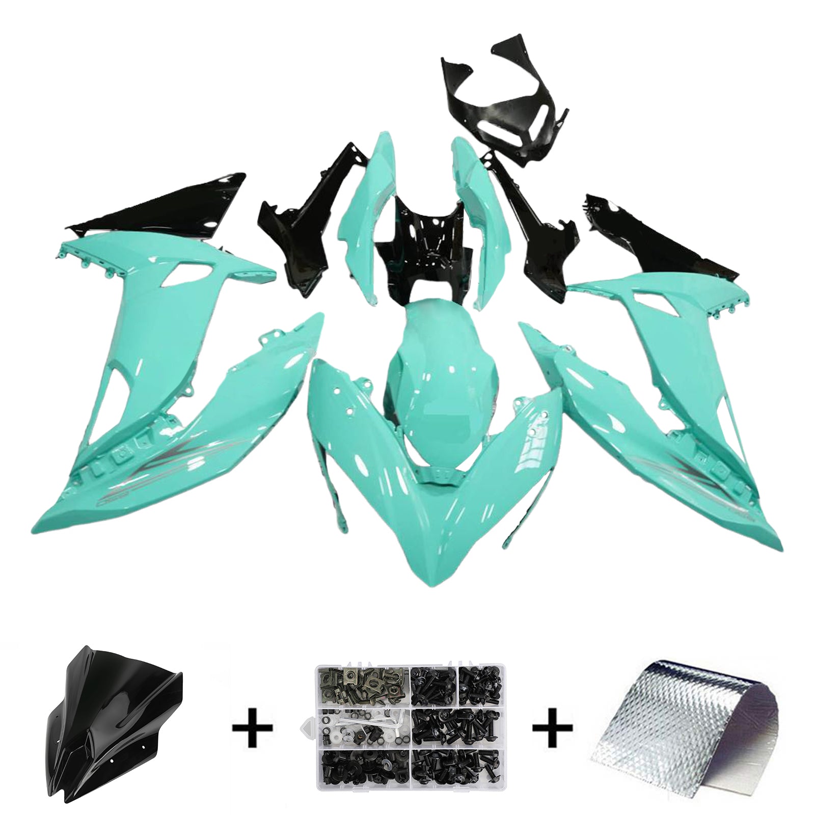 2017-2019 Kawasaki ER6F/Ninja650R Injection Fairing Kit Bodywork Plastic ABS