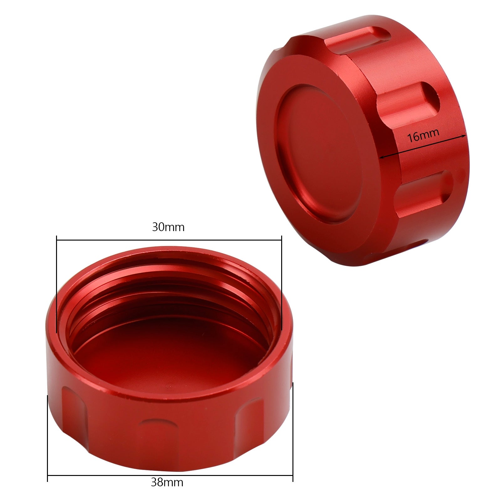 Bouchon de liquide de frein arrière en aluminium rouge pour Honda Dax ST 125 Monkey Z 125 2018-2023