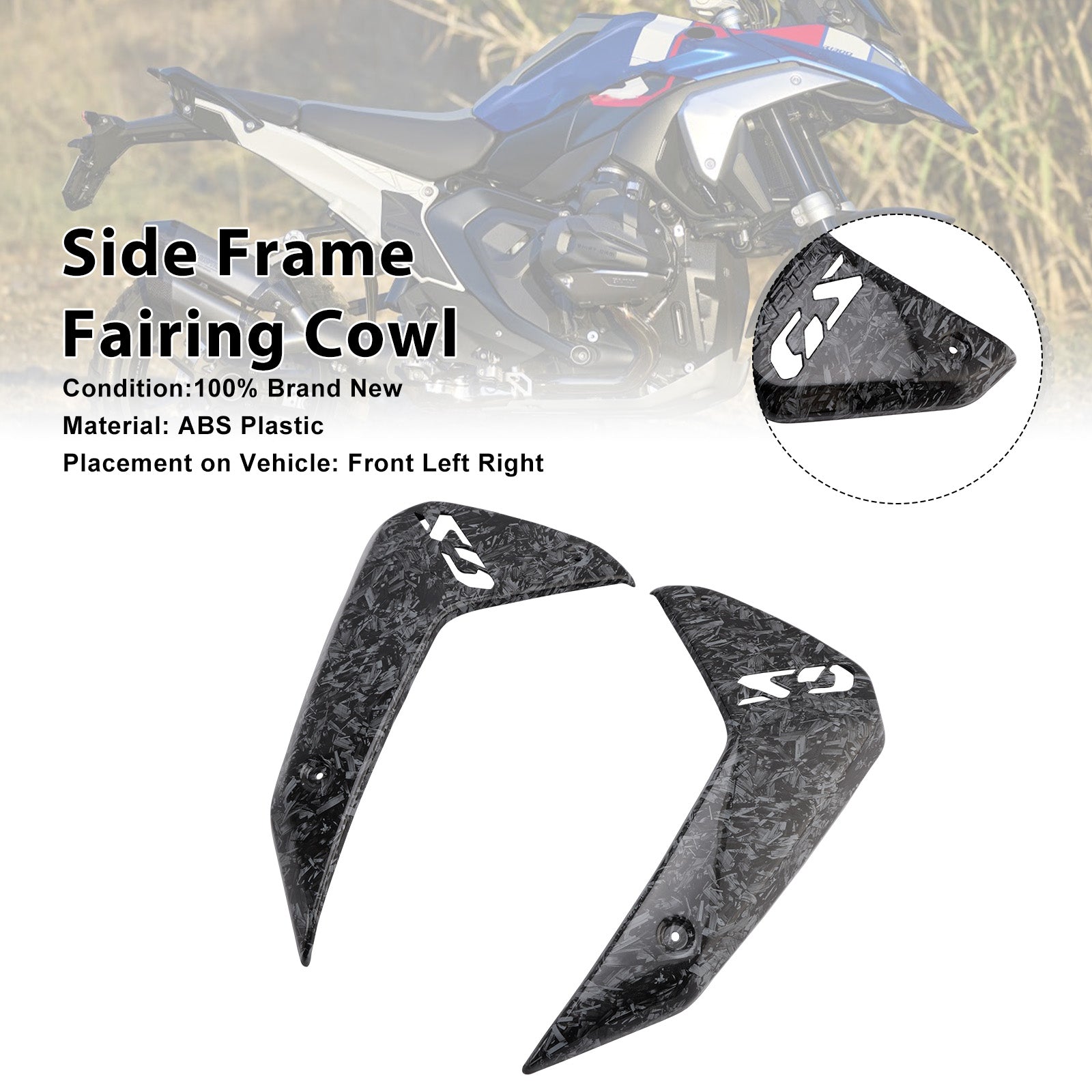 2024-2026 BMW R1300GS Cadre Latéral Carénage Capot Gardes Radiateur Couverture Forge