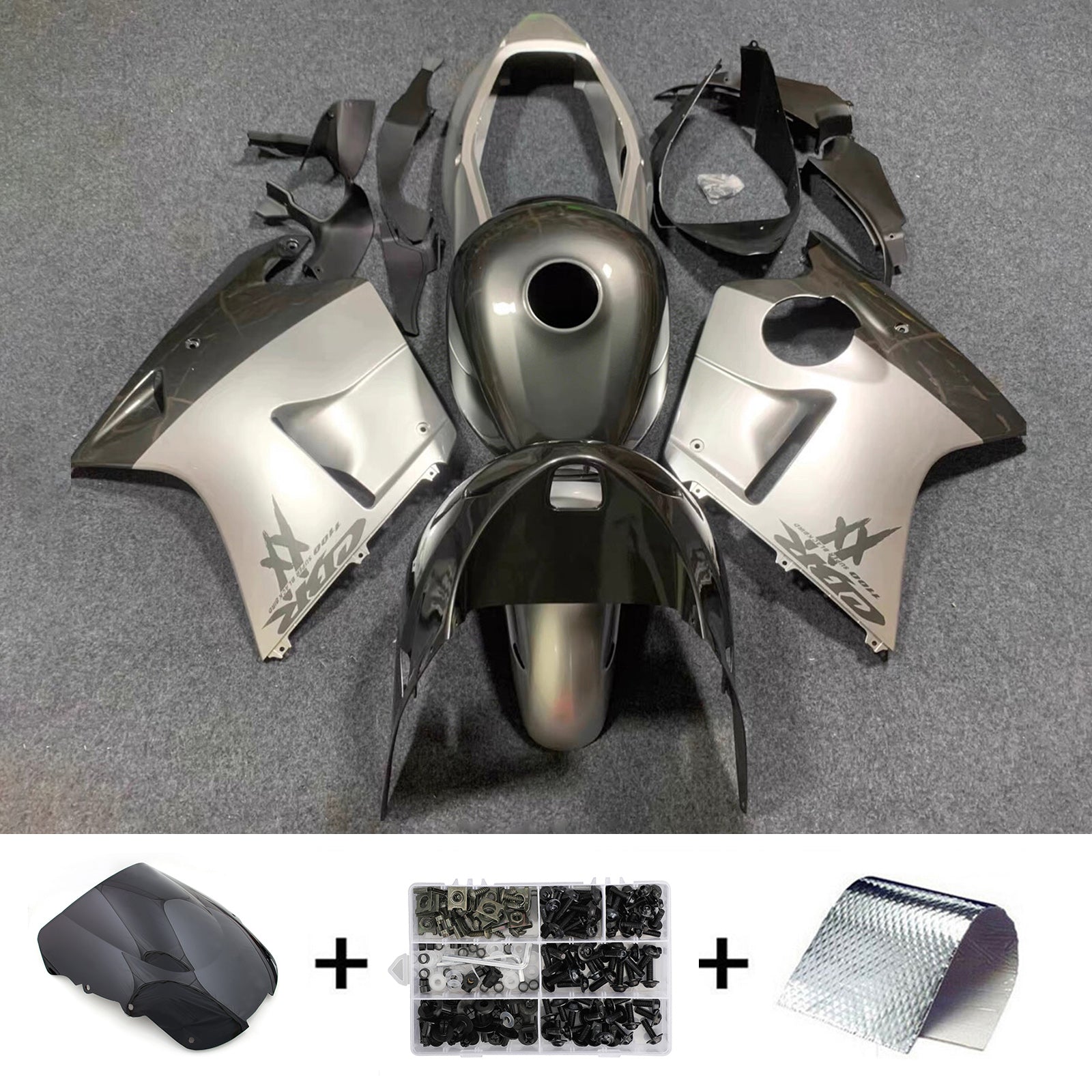 Injection Fairing Kit Bodywork ABS For Honda CBR1100XX SuperBlackBird 1996-2007