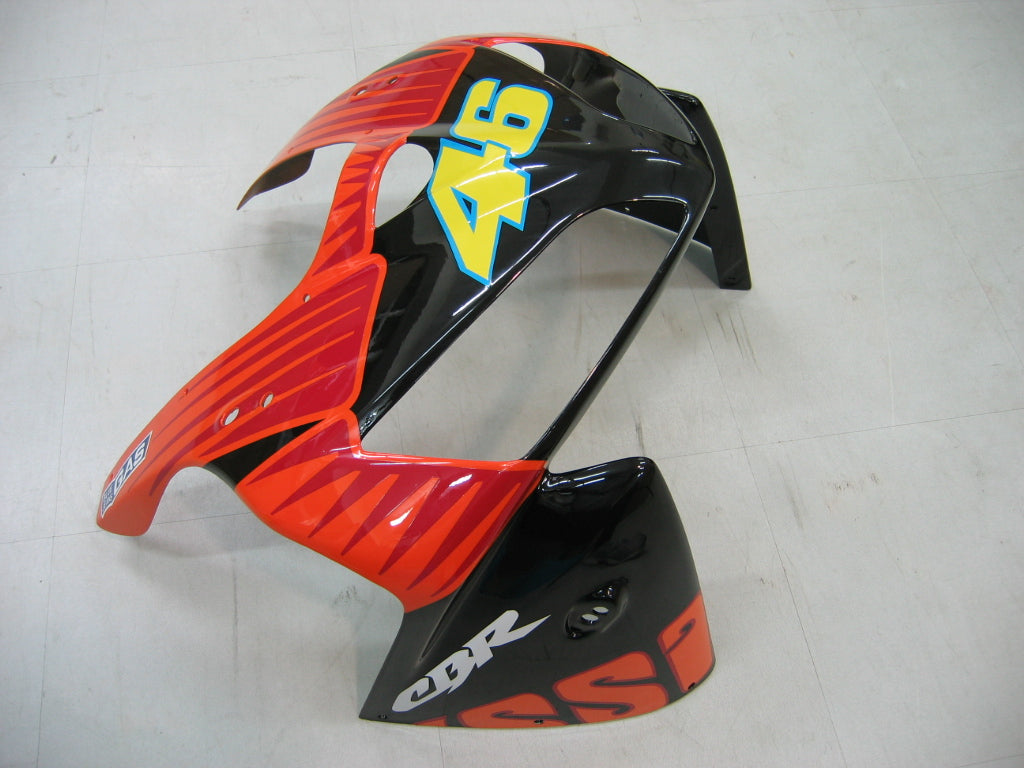 2005-2006 Honda CBR 600 RR Yellow Black Valentino Rossi Racing Fairings Generic