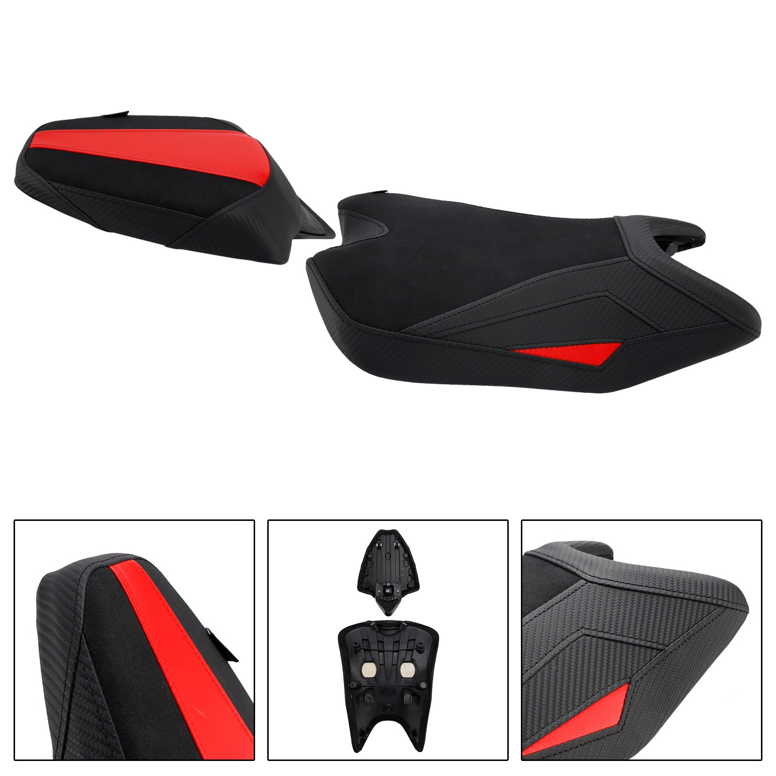 Lower Front W/ Rear Seat Driver Pillion Black For Aprilia Rs457 Rs 457 2024-2025