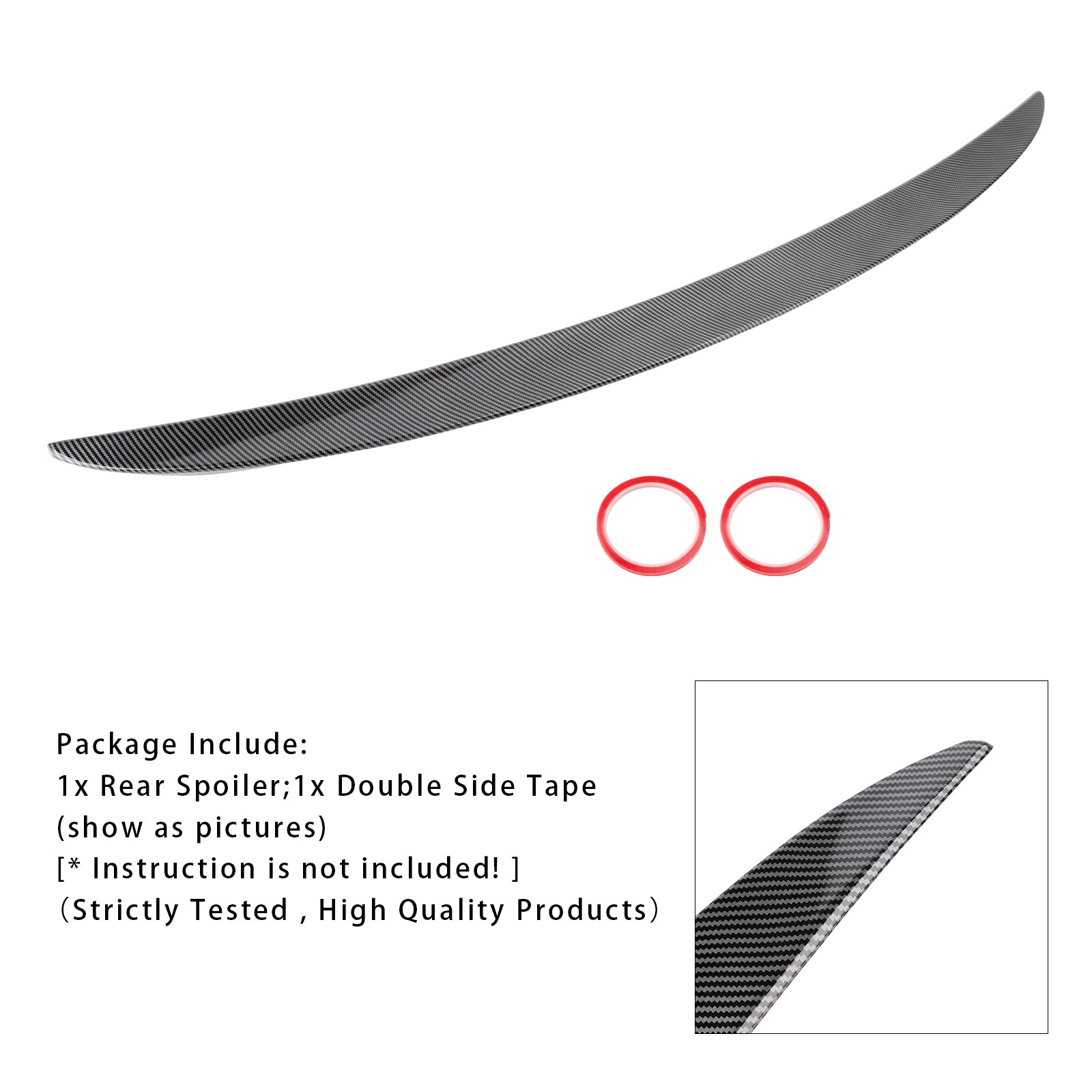 2017-2023 BMW G30 G38 F90 M5 MP Carbon Fiber Stijl Kofferbak Spoiler Wing