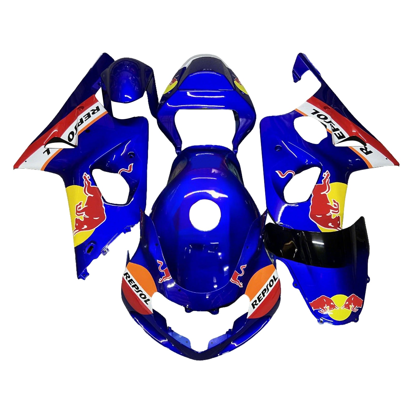 Kit de carenagem injeção Absos de plástico para Suzuki GSXR1000 2000-2002 K1 K2