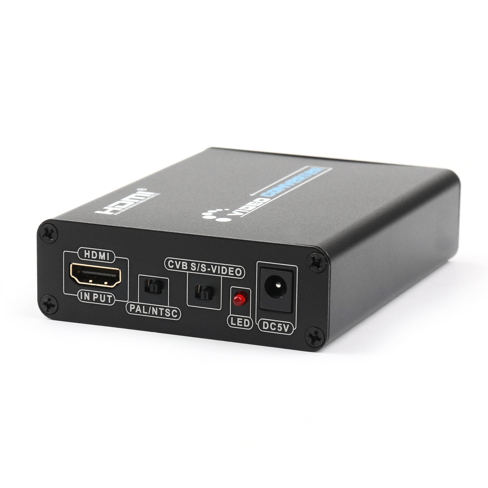 HDMI vers 3 RCA AV + S-Vidéo CVBS Composite R/L Audio 1080P Convertisseur Prise UK Alimentation