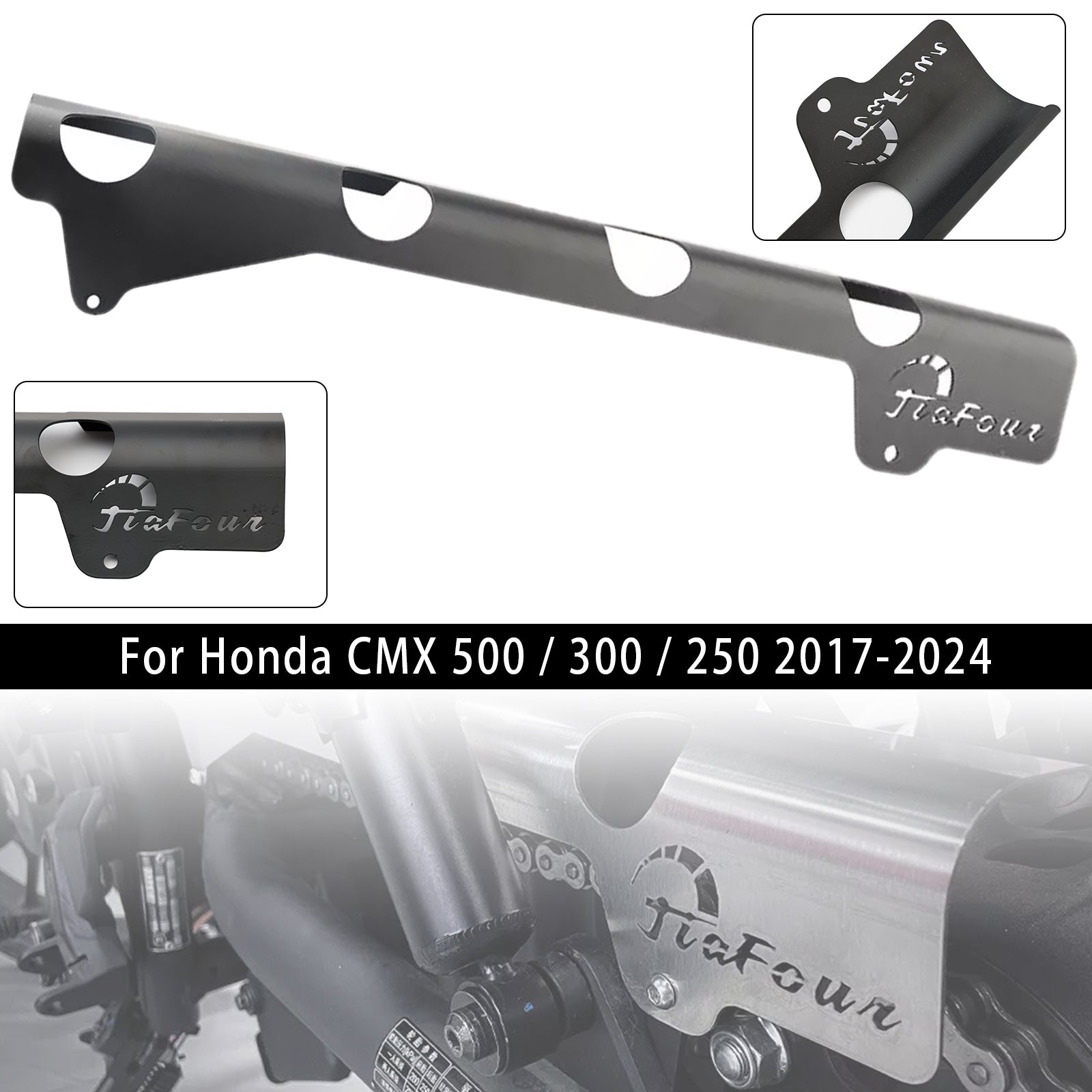 Chain Guard Cover Protector For Honda Rebel  CL 250 300 500 CM CMX 17-24