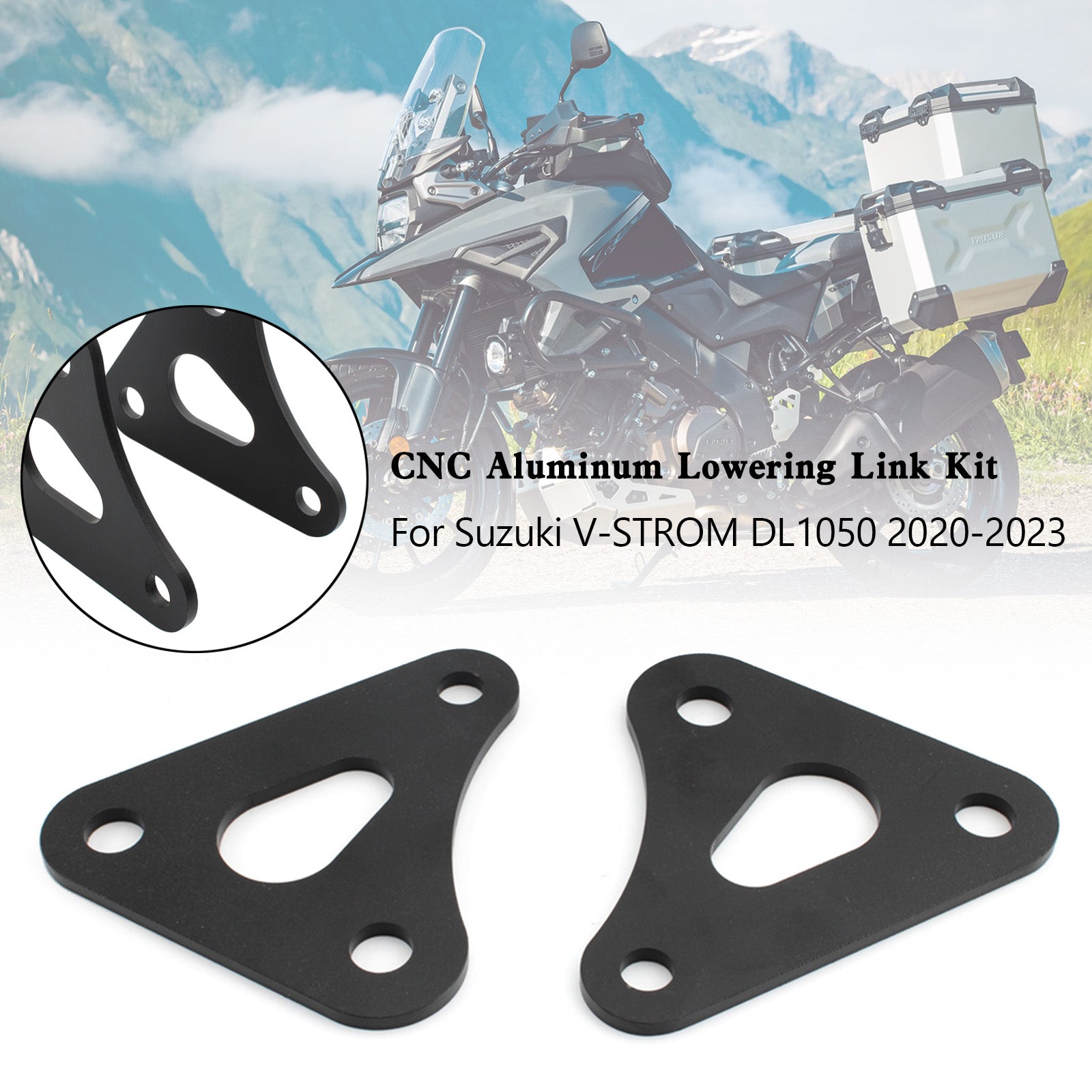 2020-2023 Suzuki V-STROM DL1050 Adjustable CNC Aluminum Lowering Link Kit