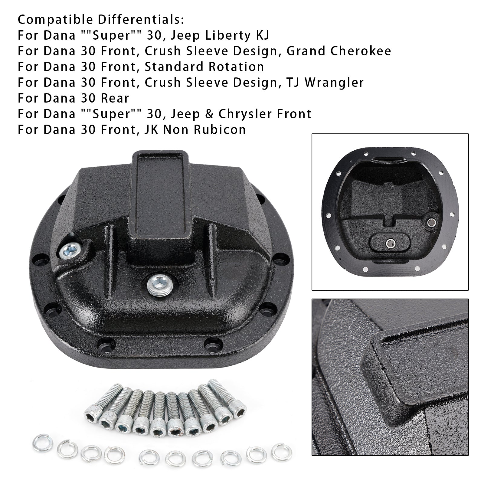 Voordifferentieeldeksel YHCC-D30 voor Dana 30 Yukon