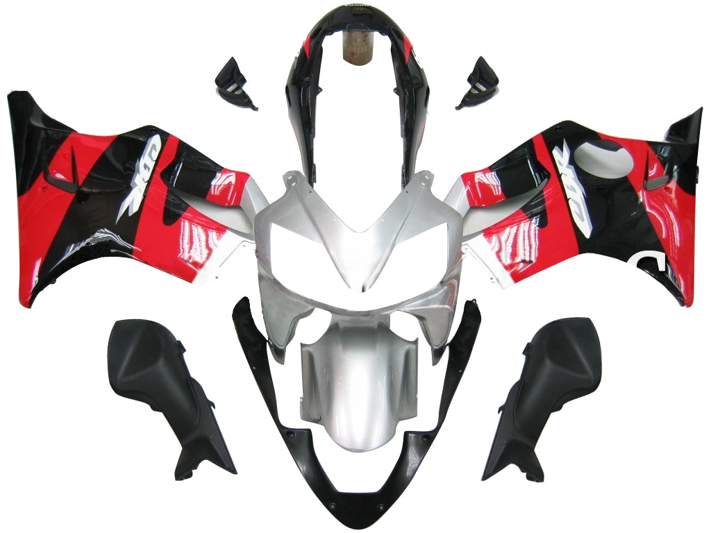 2004-2007 Honda CBR 600 F4i Silver Red Black CBR Racing Fairings Generic