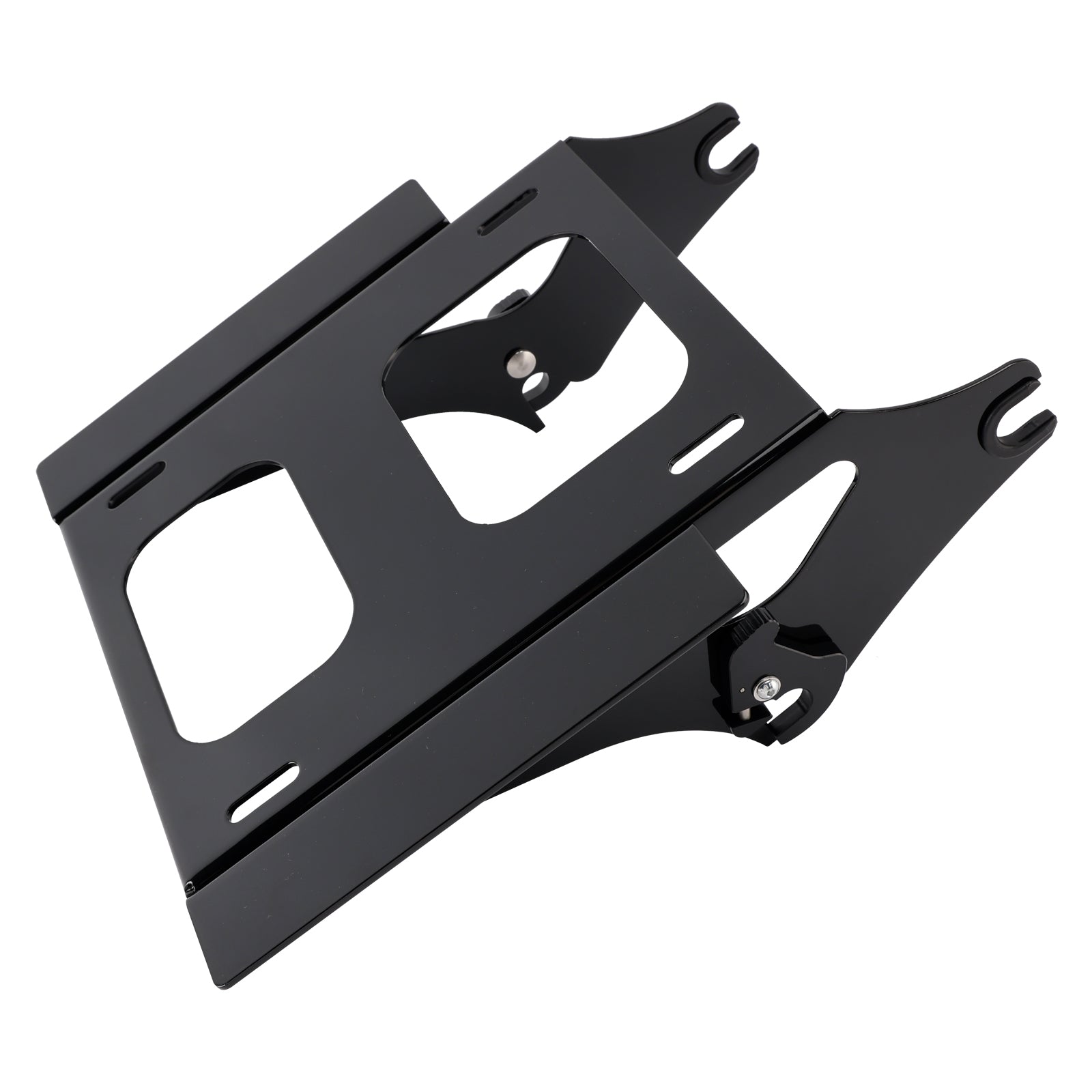 DETACHABLE 2-UP TOUR MOUNTING PACK RACK BLACK FOR TOURING FLHR FLHX FLTRX 09-25