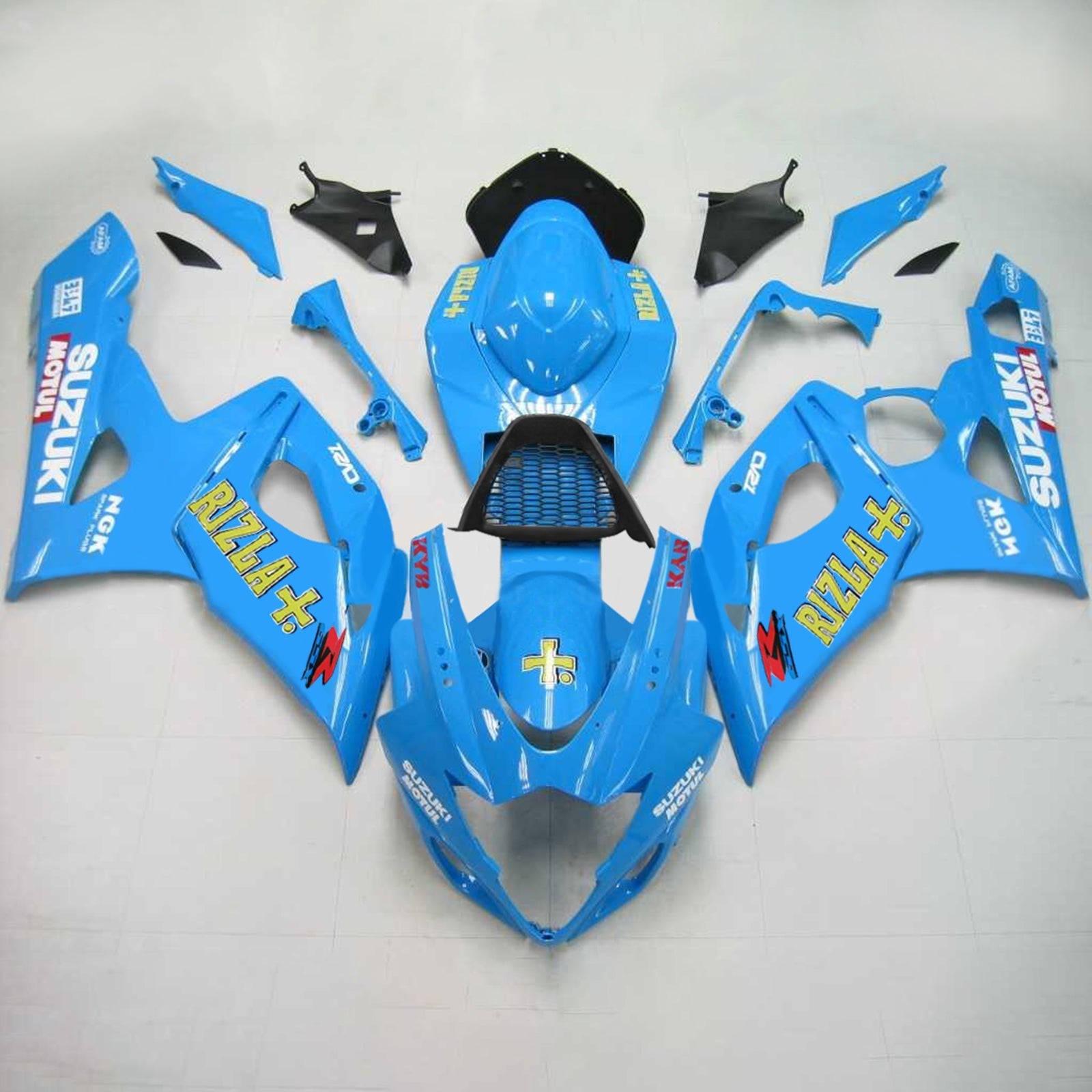 2005-2006 Suzuki GSXR1000 K5 Kit de carénage injection amotopart Bodywork Plastic Abs # 143