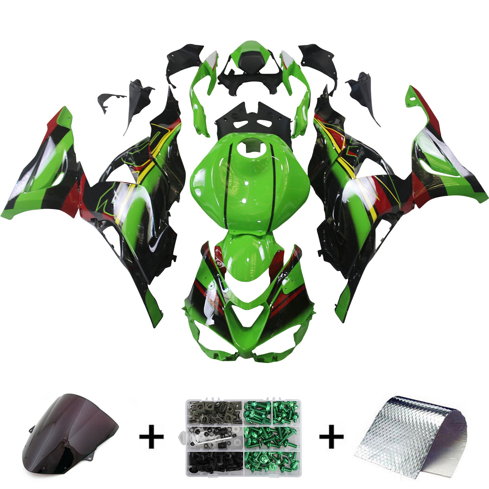 Injection Fairing Kit Bodywork Plastic ABS fit For Kawasaki ZX-6R ZX6R 2024-2025